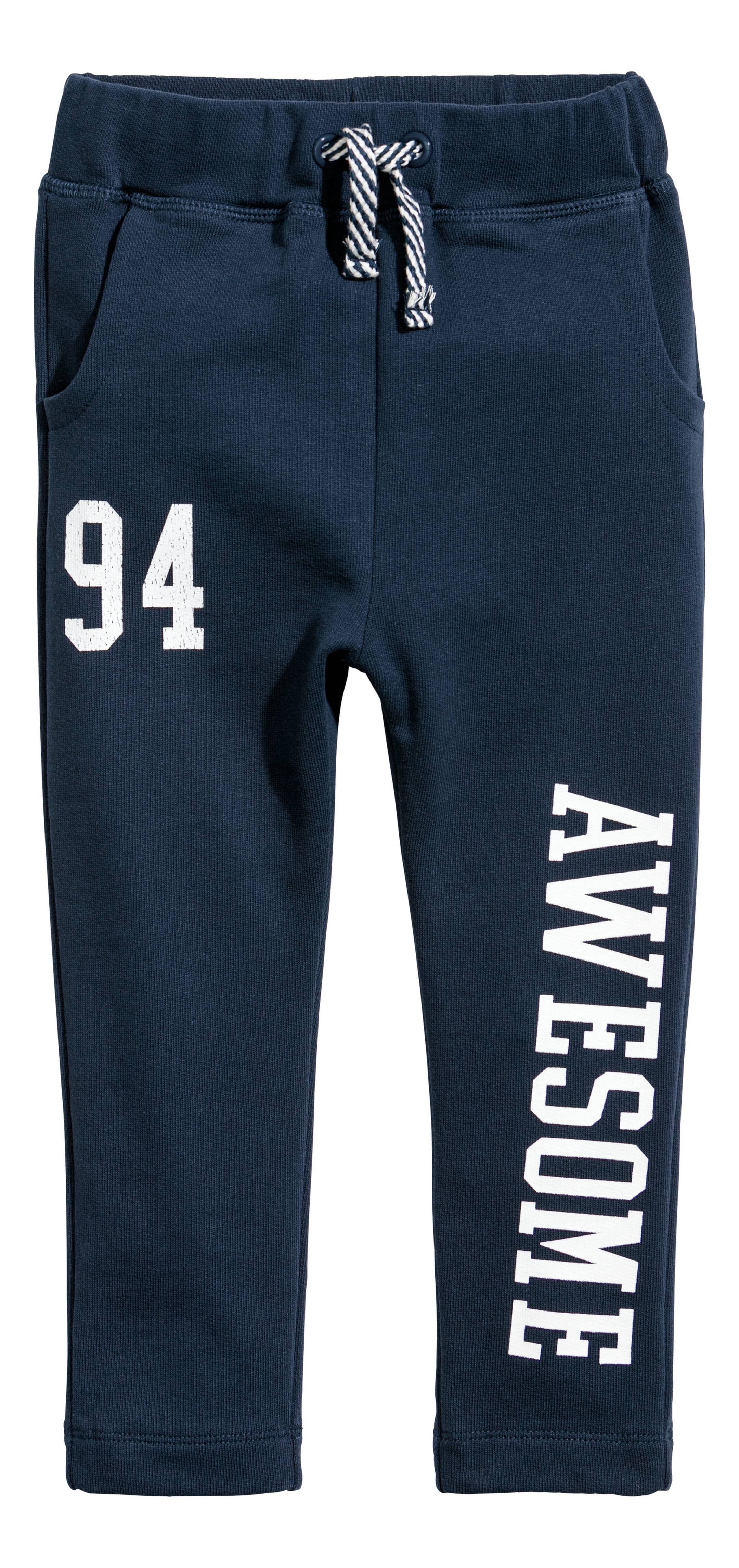 View larger image: Printed joggers - Dark blue - Kids | H&M GB 1