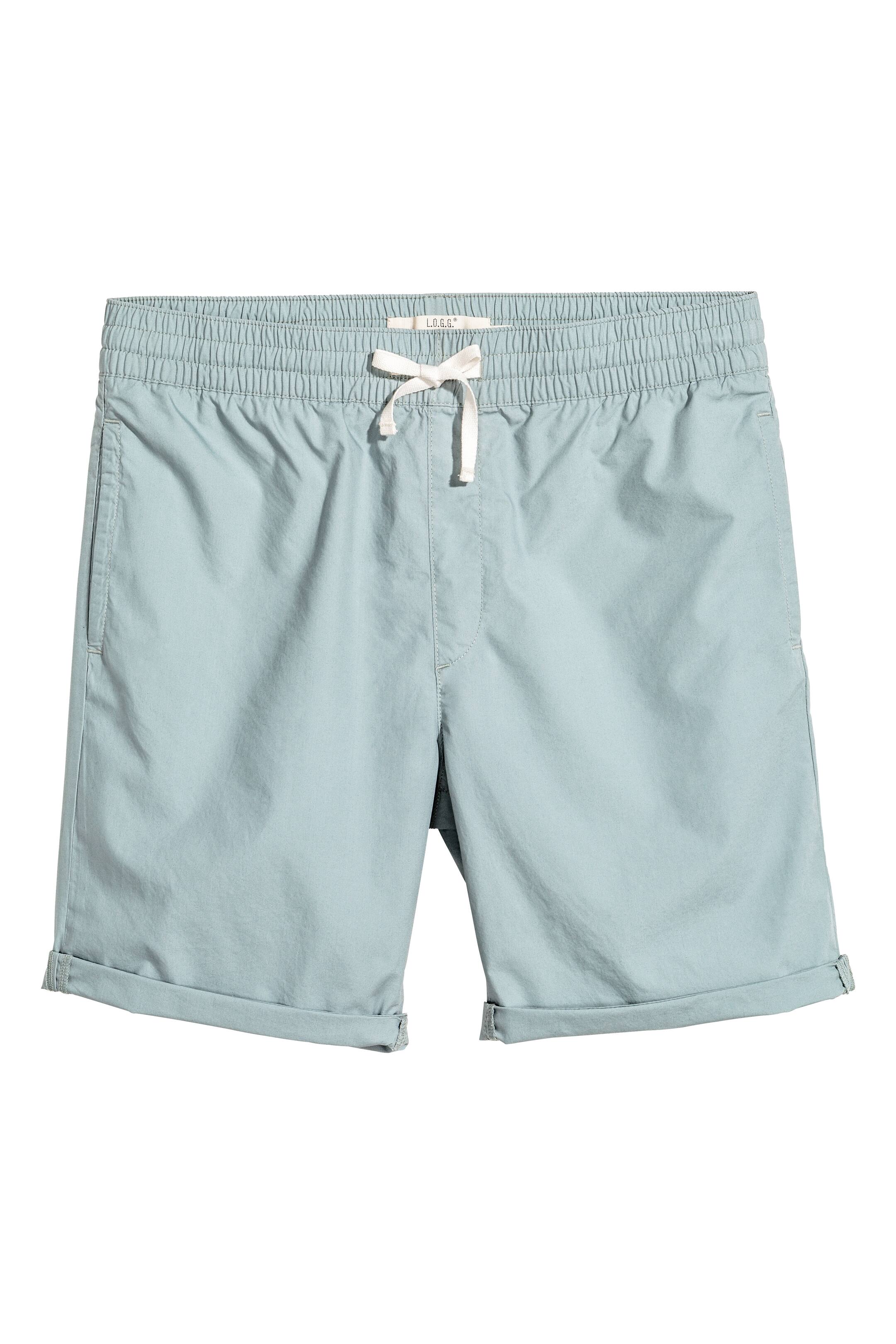 View larger image: Knee-length cotton shorts - Light petrol - Men | H&M GB 1