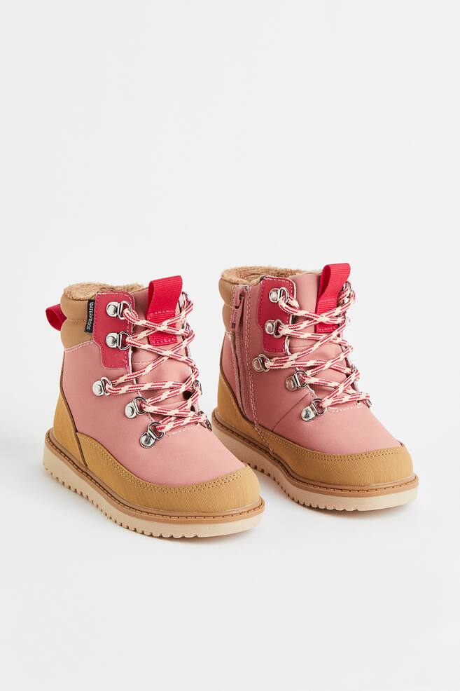 Waterproof boots - Old rose/Brown - 1