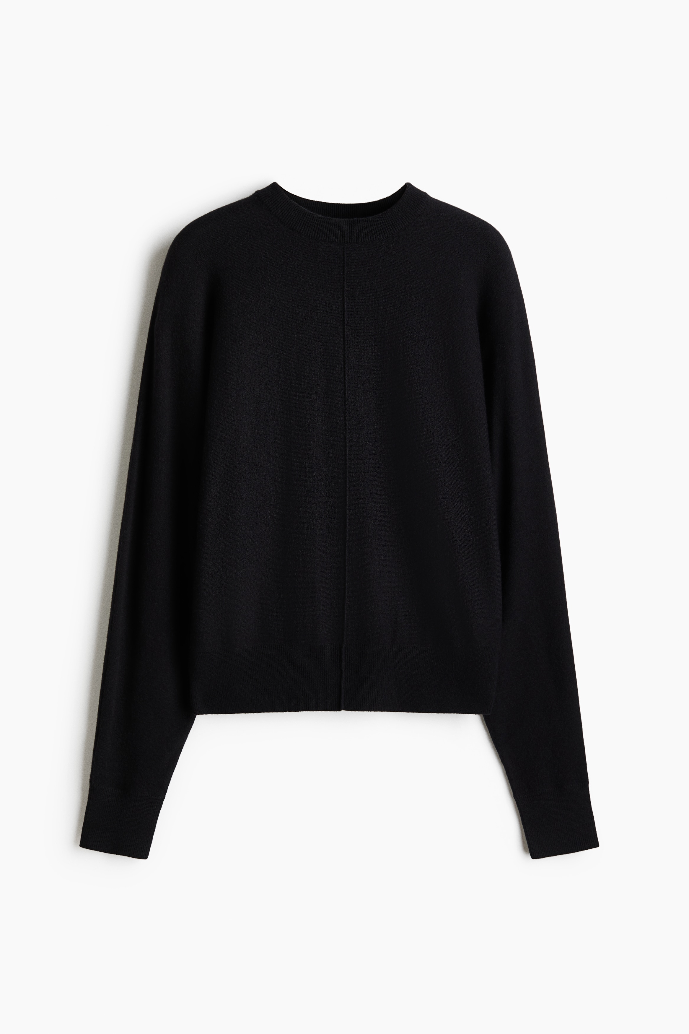 Knitted jumper - Black/Dark grey marl