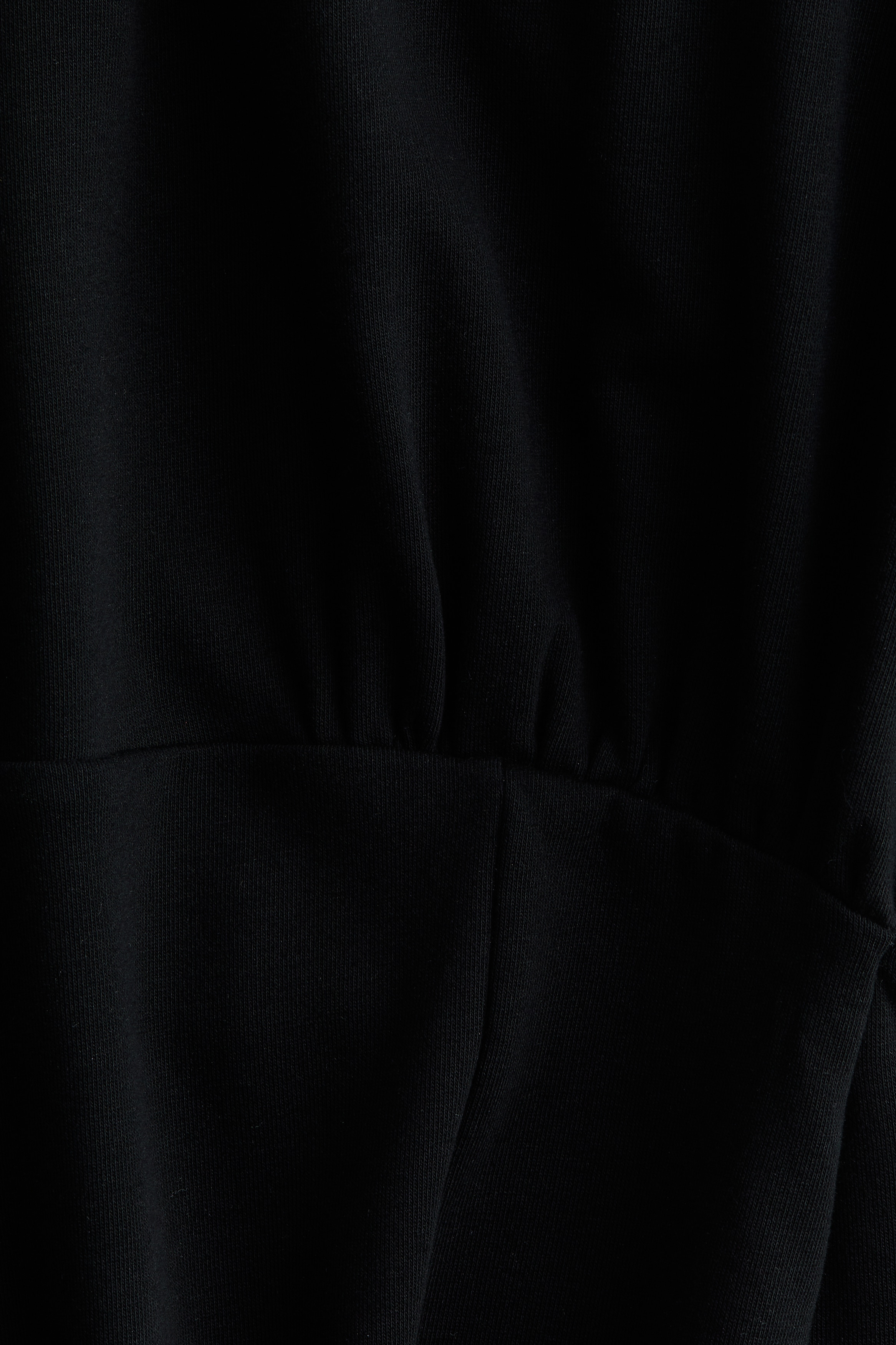 Batwing-sleeved sweatshirt dress
