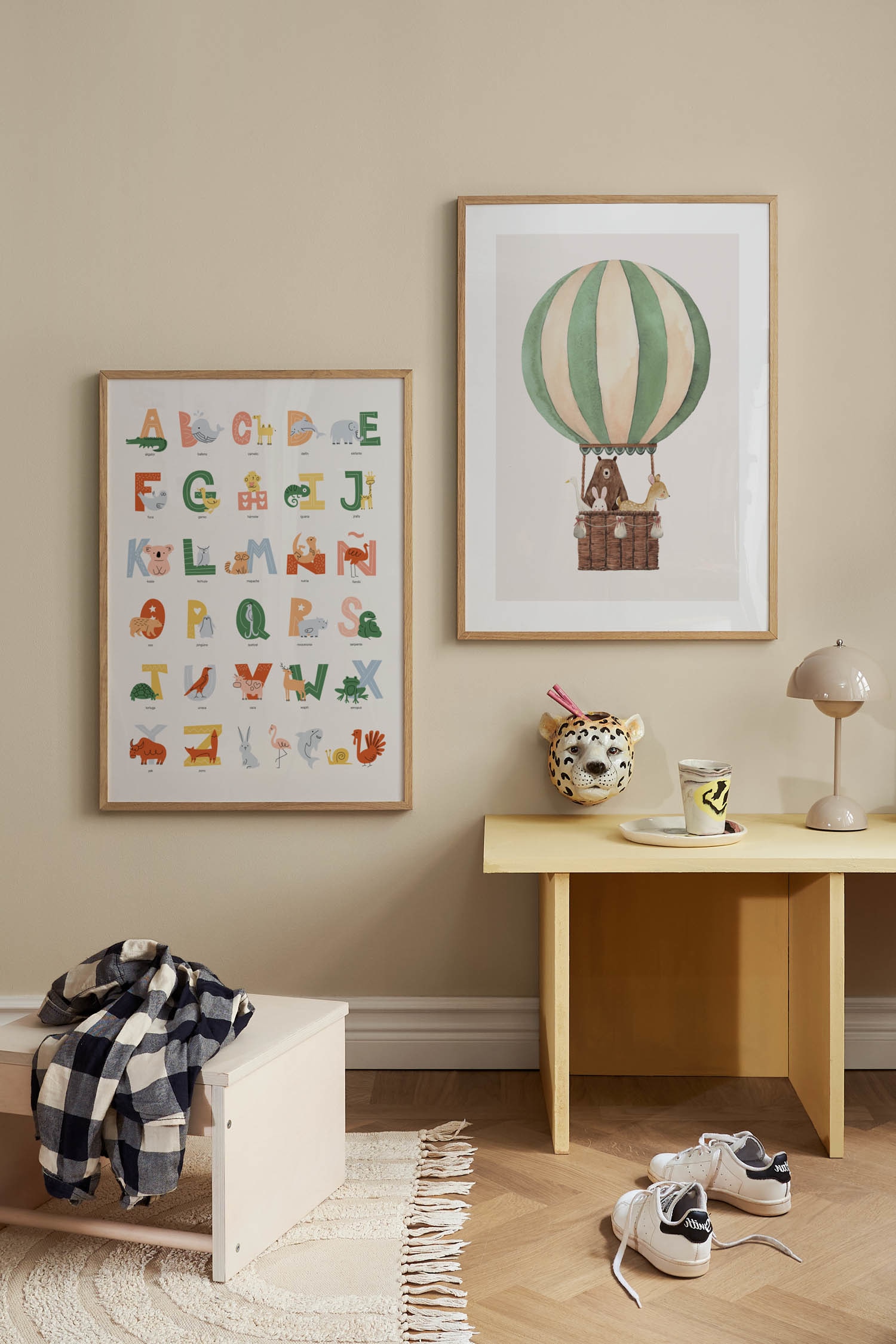 The Green Balloon Ride Poster - Grün/braun