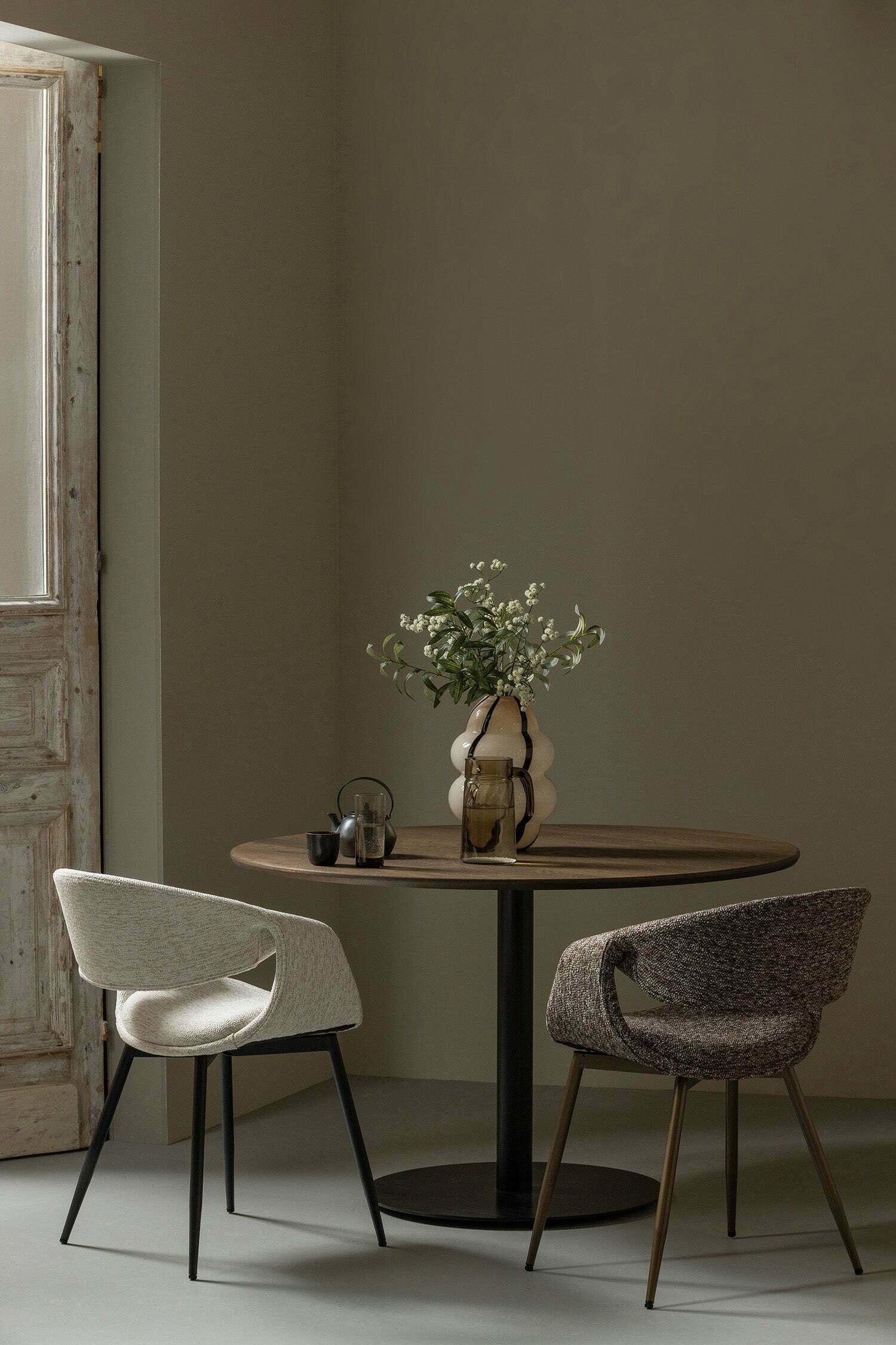 Yossi Chaises De Salle À Manger - Set De 2 - Naturel/Naturel