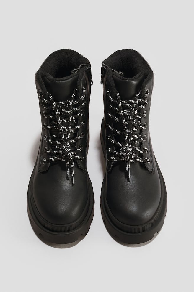 Waterproof boots - Black/Beige - 1