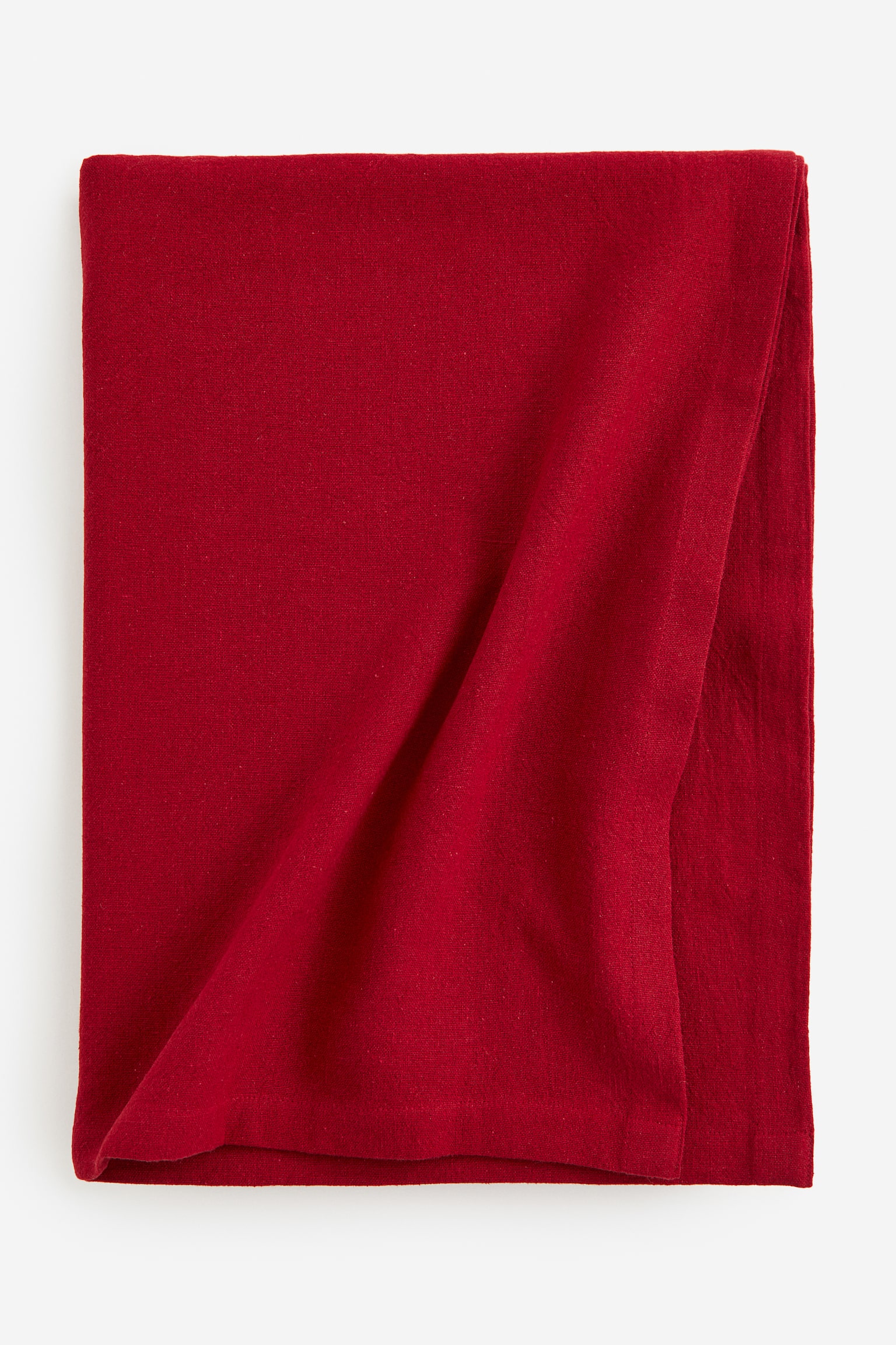 Linen-blend tablecloth - Dark red/Light mole/Dark green/White/Beige/Dusty green - 1