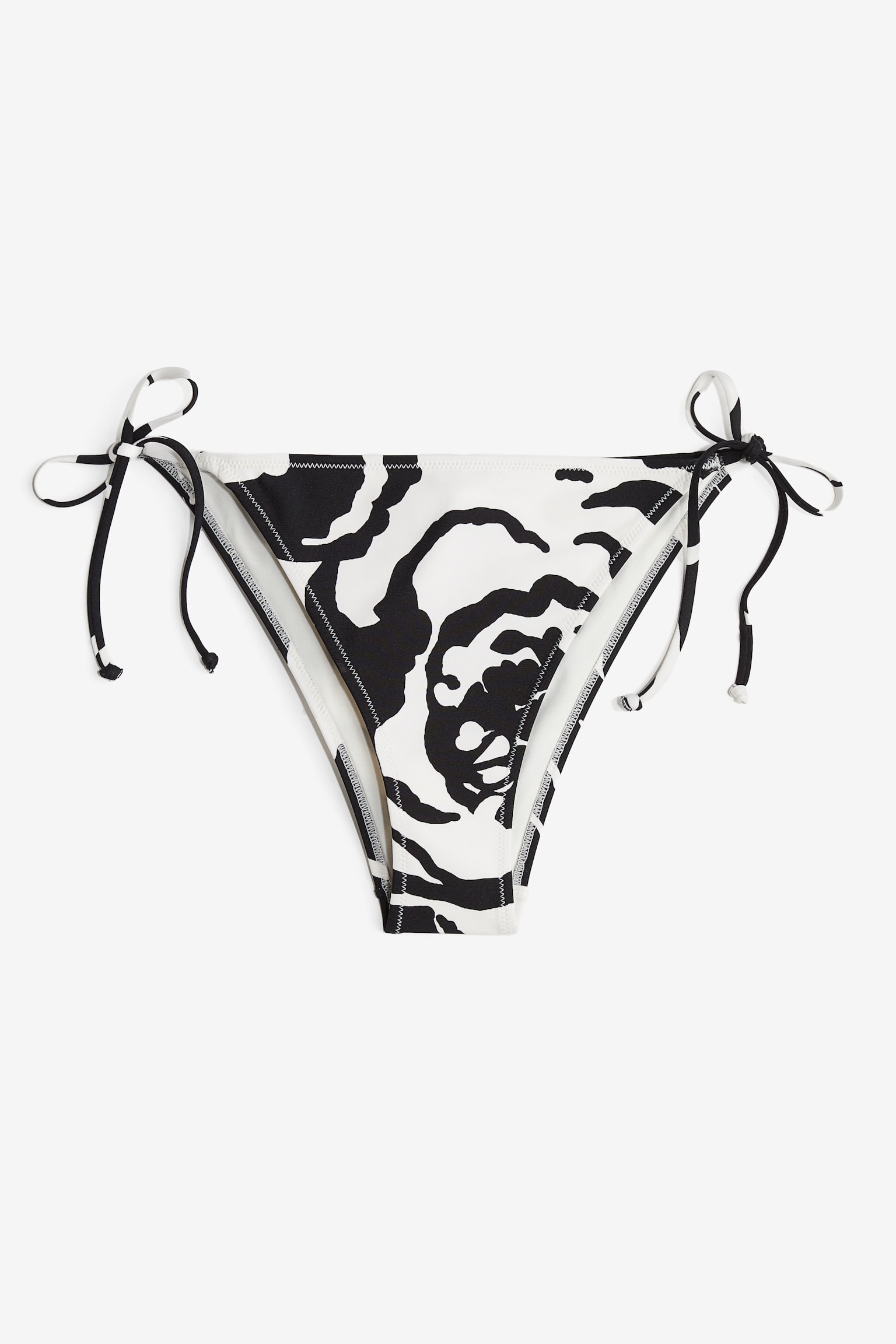 Tie Tanga Bikini Bottoms - Black/White pattern/Beige/Silver colour/Black/Blue/White pattern/Black/White/Black stripe/Lime green/Floral/Orange/Grey blue/Bright blue/White floral/Pigeon blue/Pattern/Black/Pattern/White/Black stripe/Black/Red/Pattern - 2