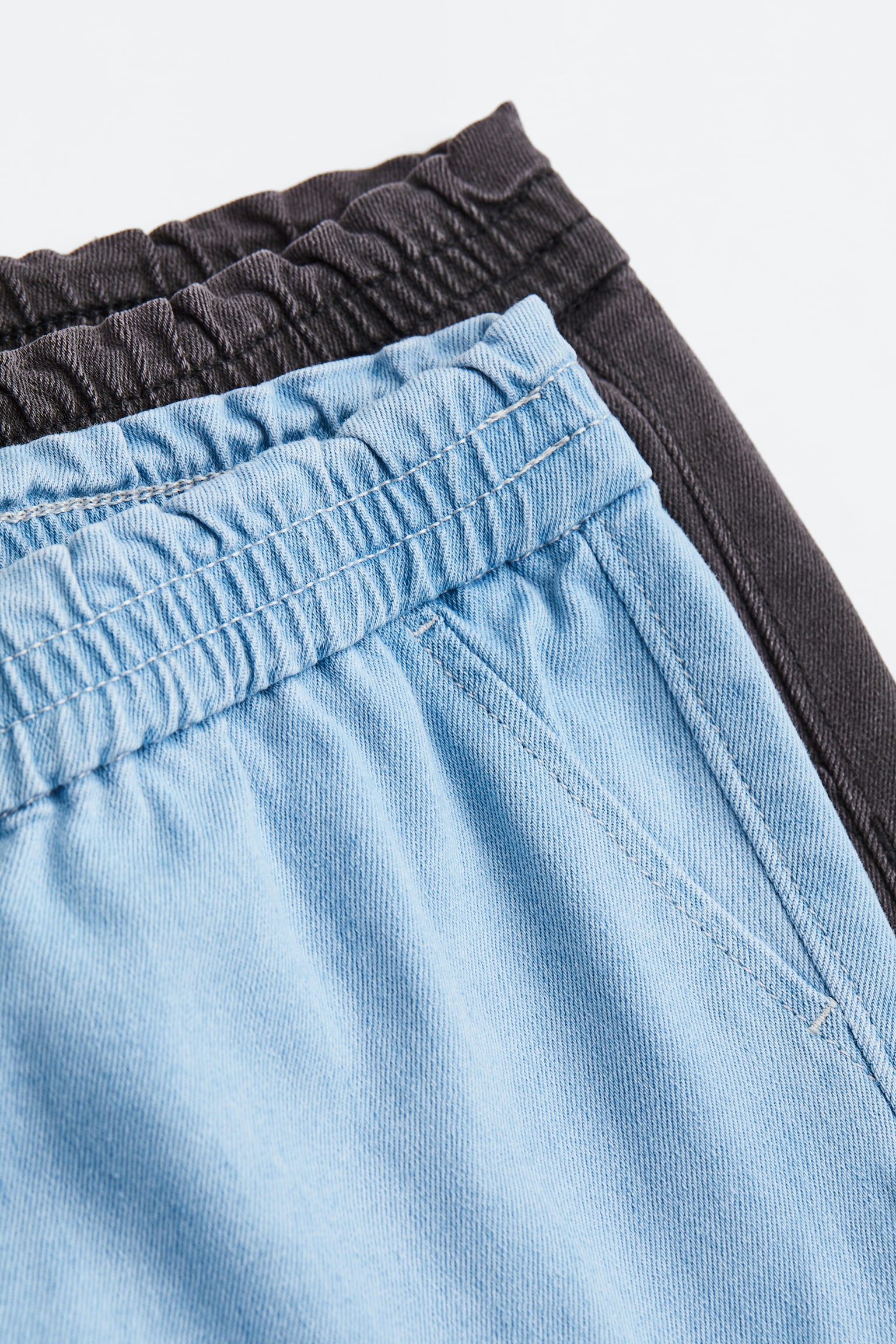 2-pack Denim Joggers - Light denim blue/Black/Denim blue/Light denim blue - 2