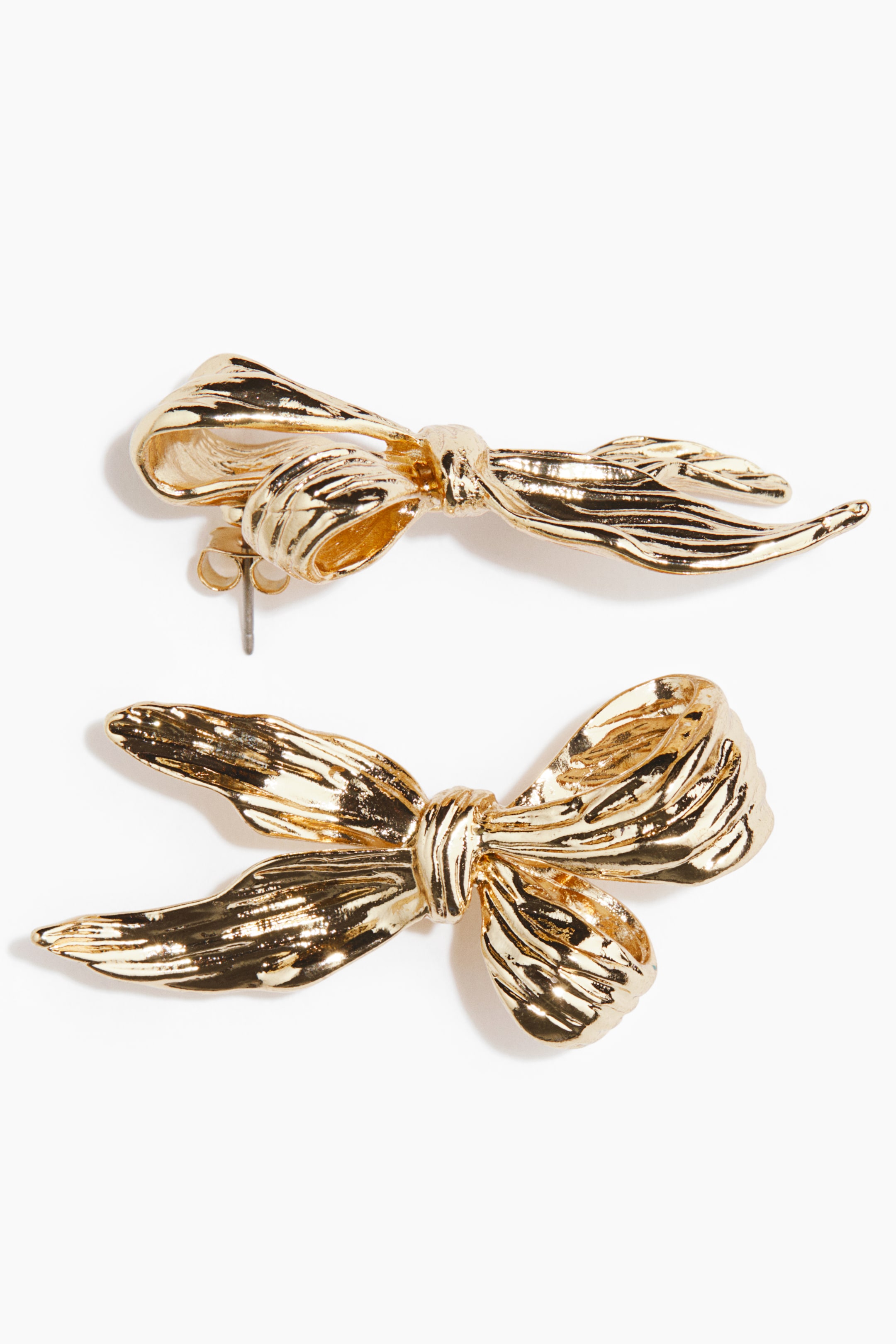 View larger image: Bow-shaped earrings - Gold-coloured - Ladies | H&M IN 2