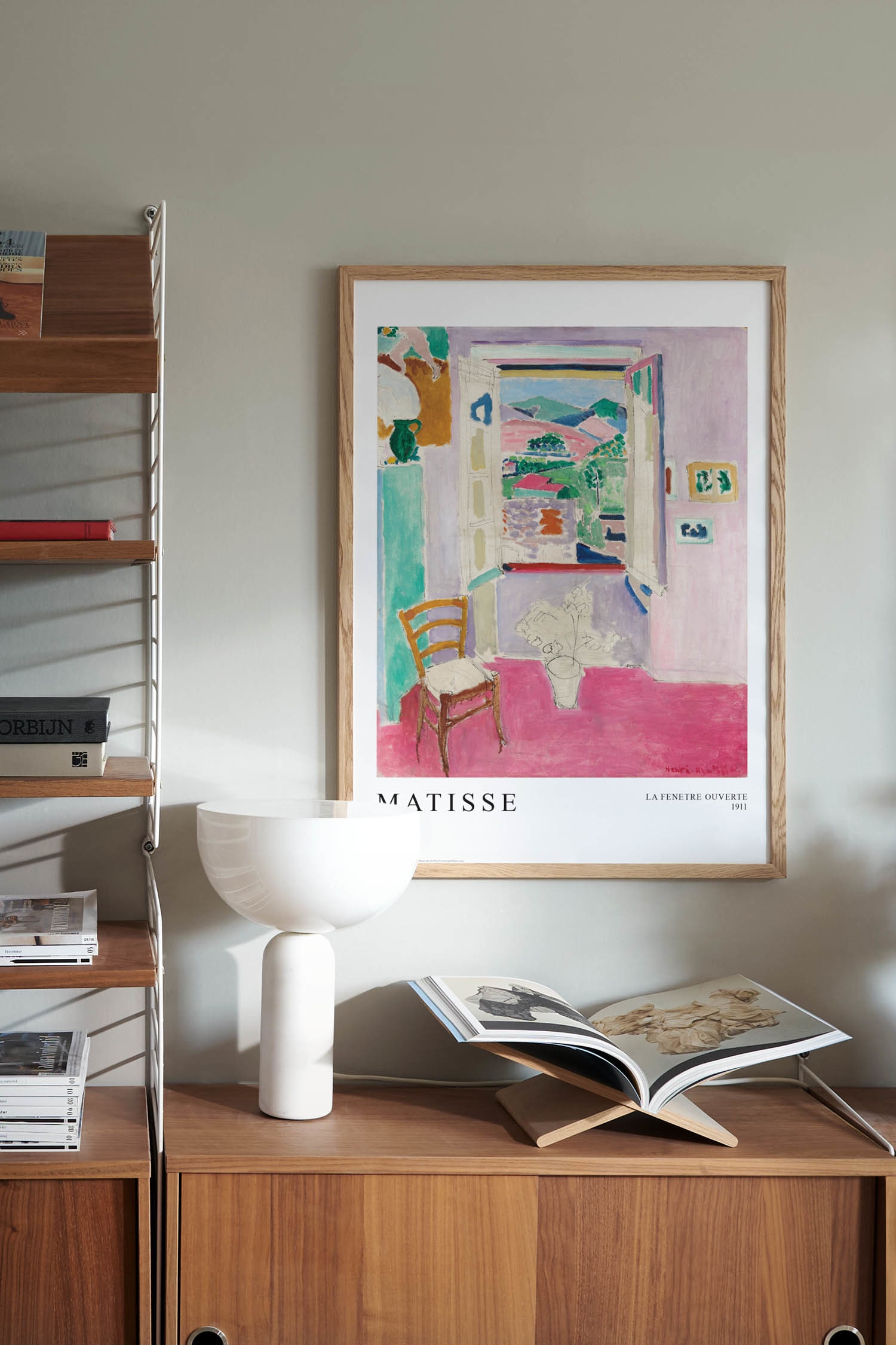 La Fenetre Ouverte Plakat - Pink/rød