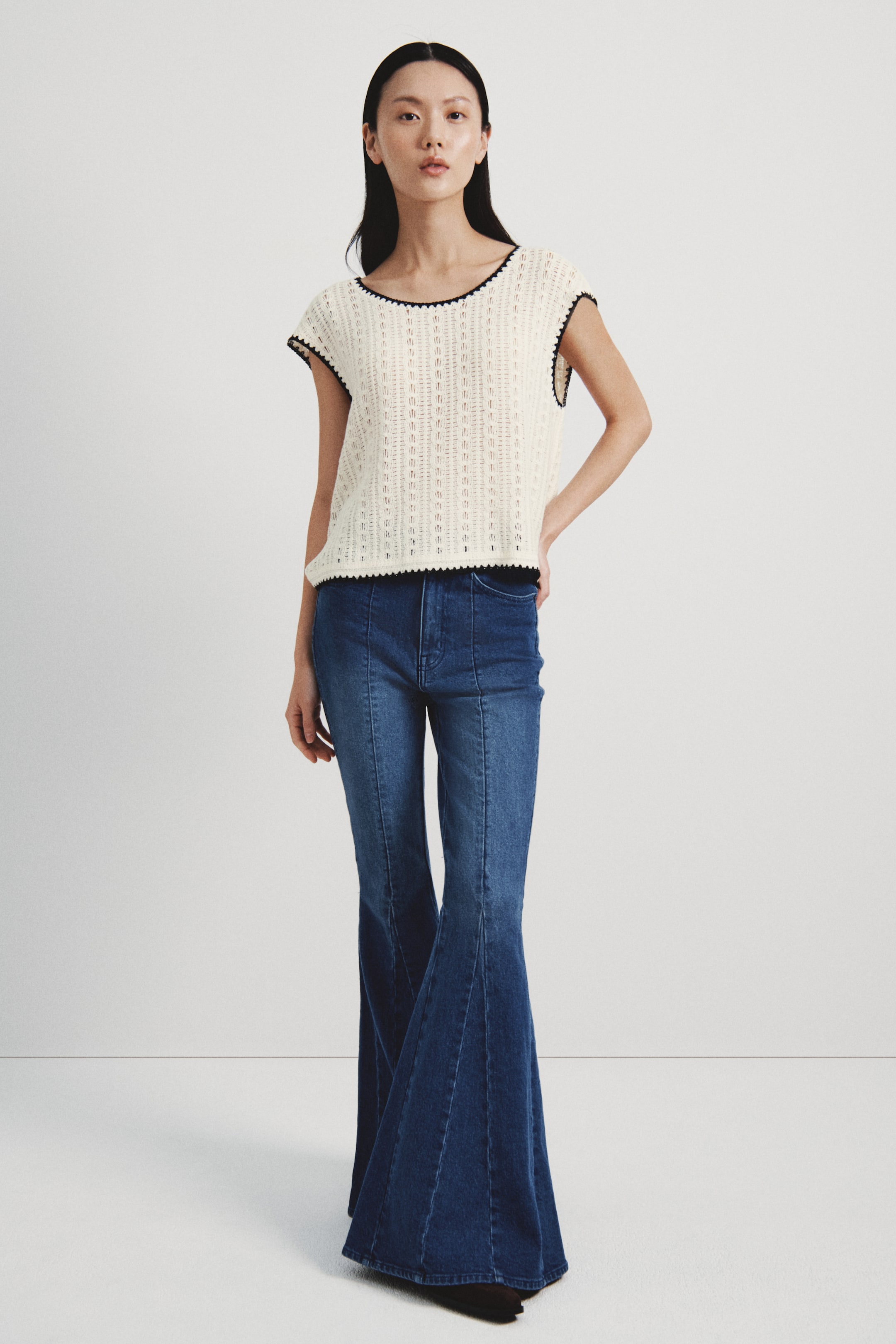 Xem ảnh lớn hơn: Áo giả móc - Màu trắng - Ladies | H&M VN 2