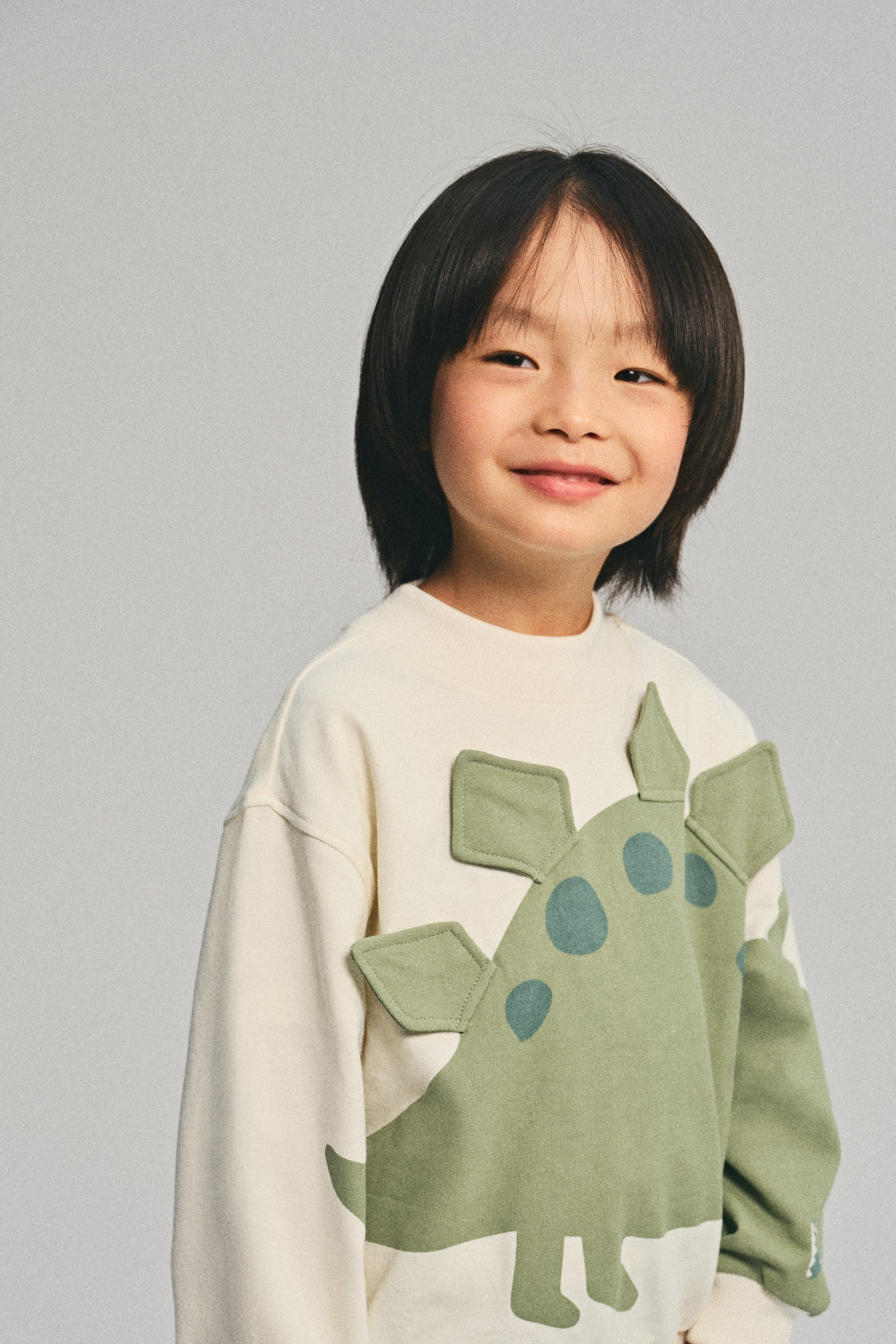 이미지 확대 보기: 프린트 스웨트셔츠 - 화이트/그린 - Kids | H&M KR 4