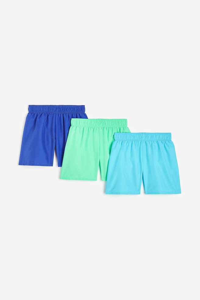3-pack swim shorts - Mint green/Bright blue - 1