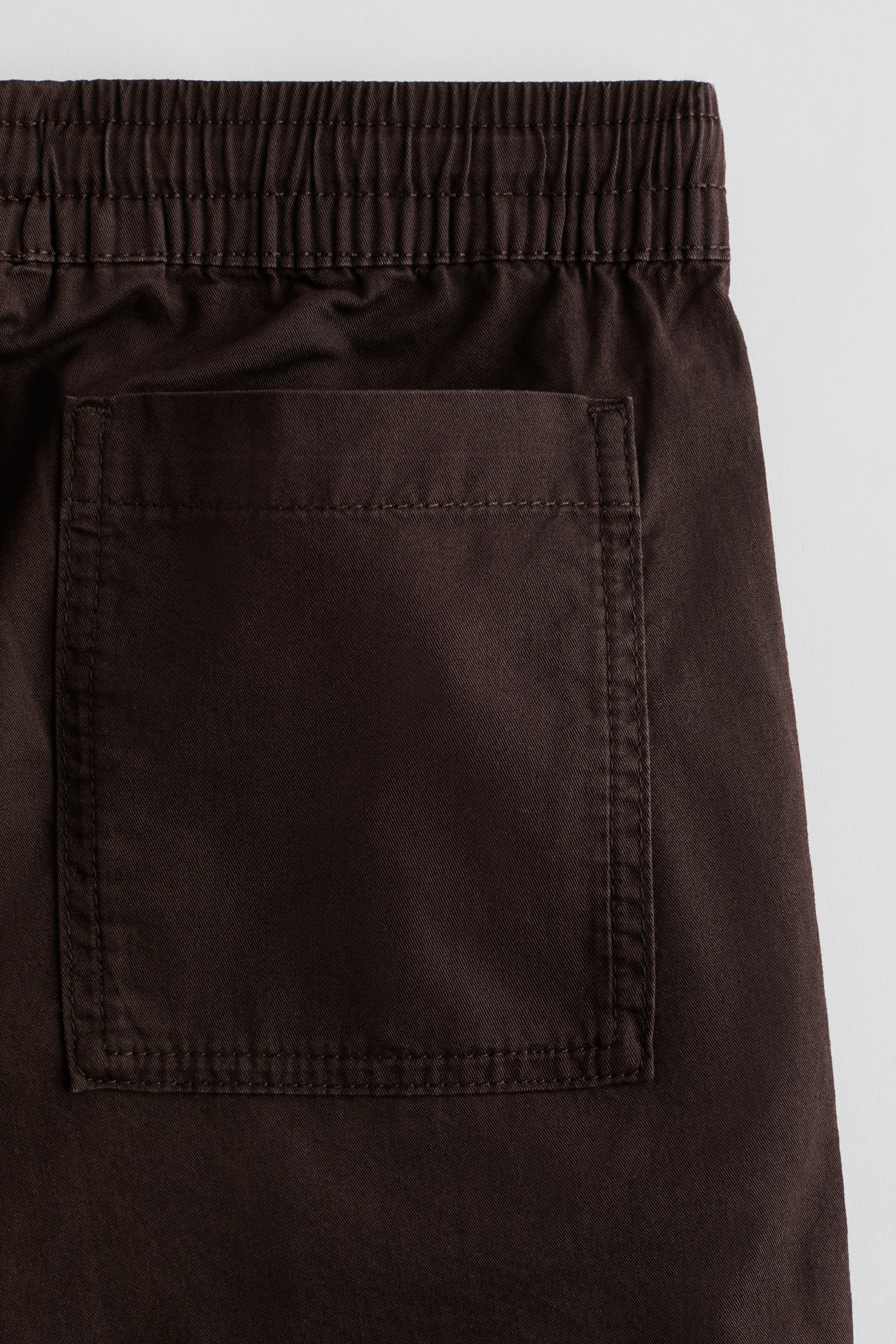 View larger image: Cotton twill trousers - Dark brown - Kids | H&M SG 2