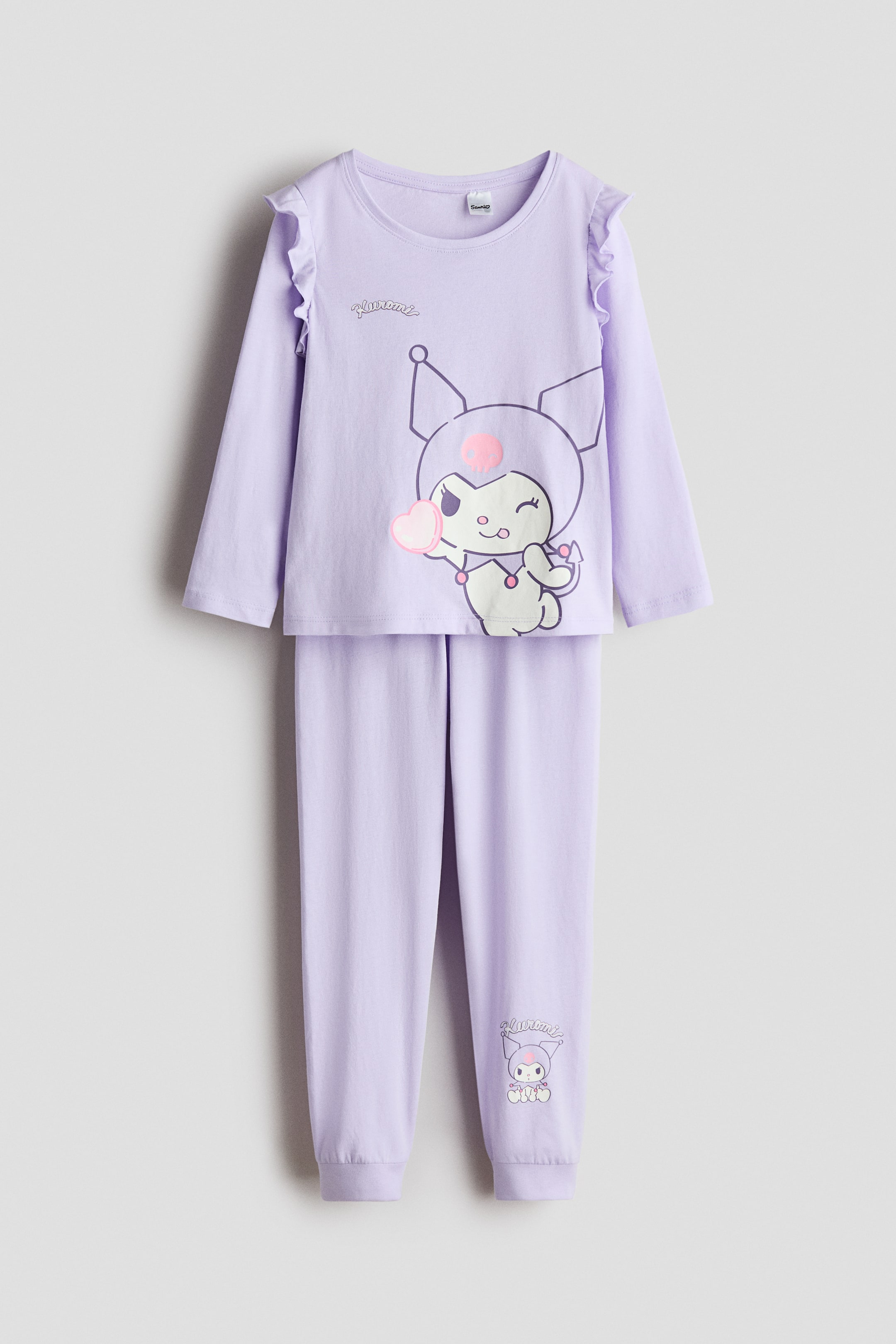 View larger image: Print-motif cotton pyjamas - Purple/Kuromi - Kids | H&M SG 1