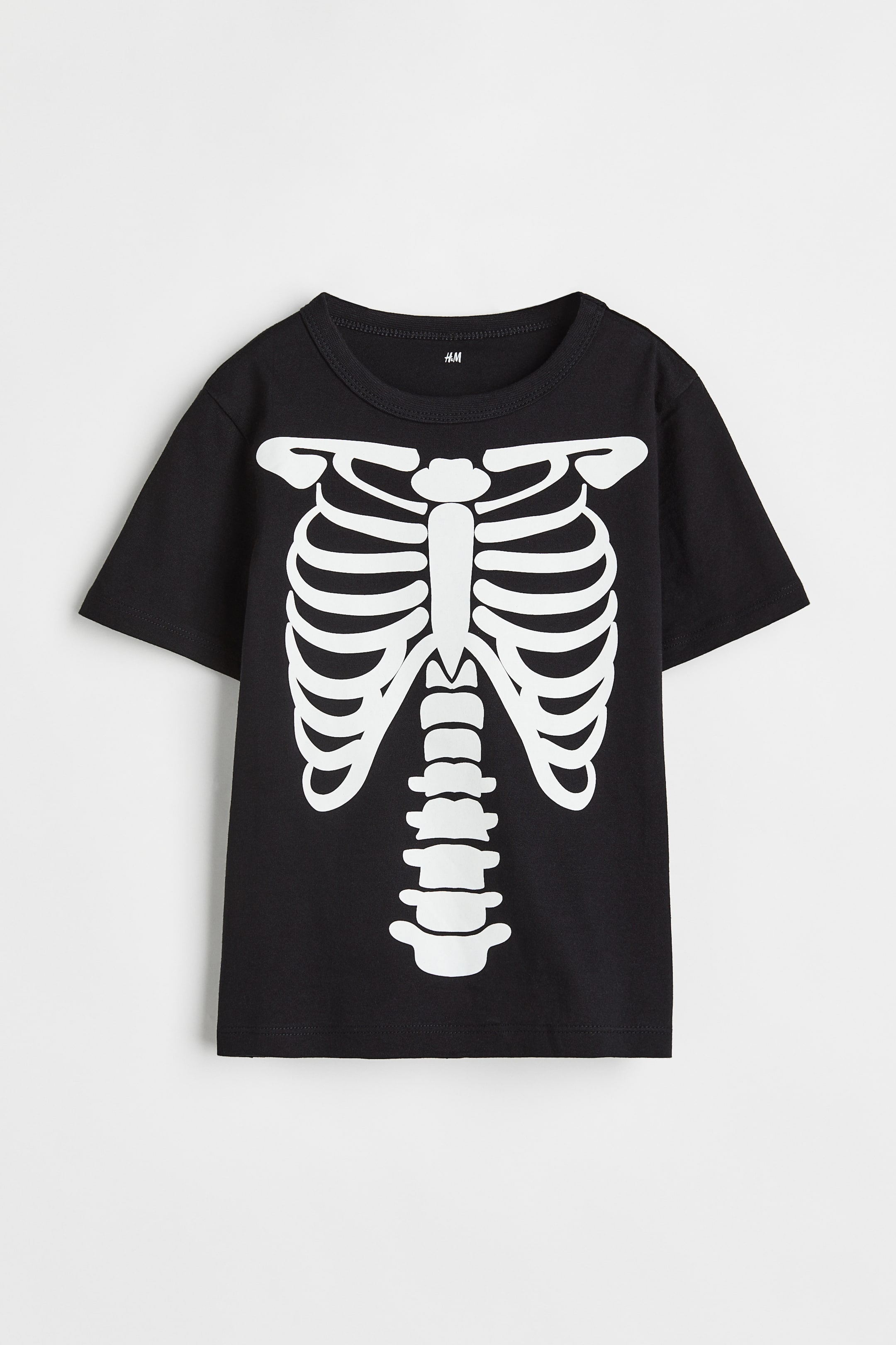 View larger image: Printed T-shirt - Black/Skeleton - Kids | H&M 1