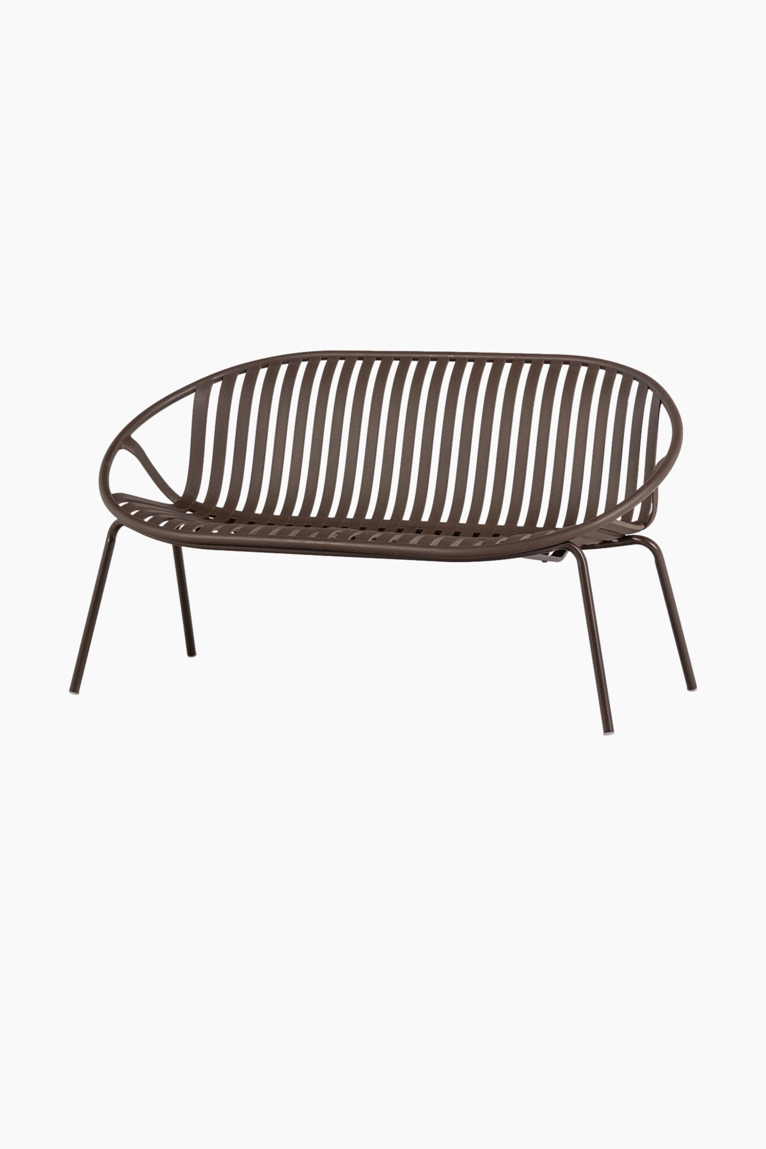Bruce 2-seater Garden Bench - Purple/Beige