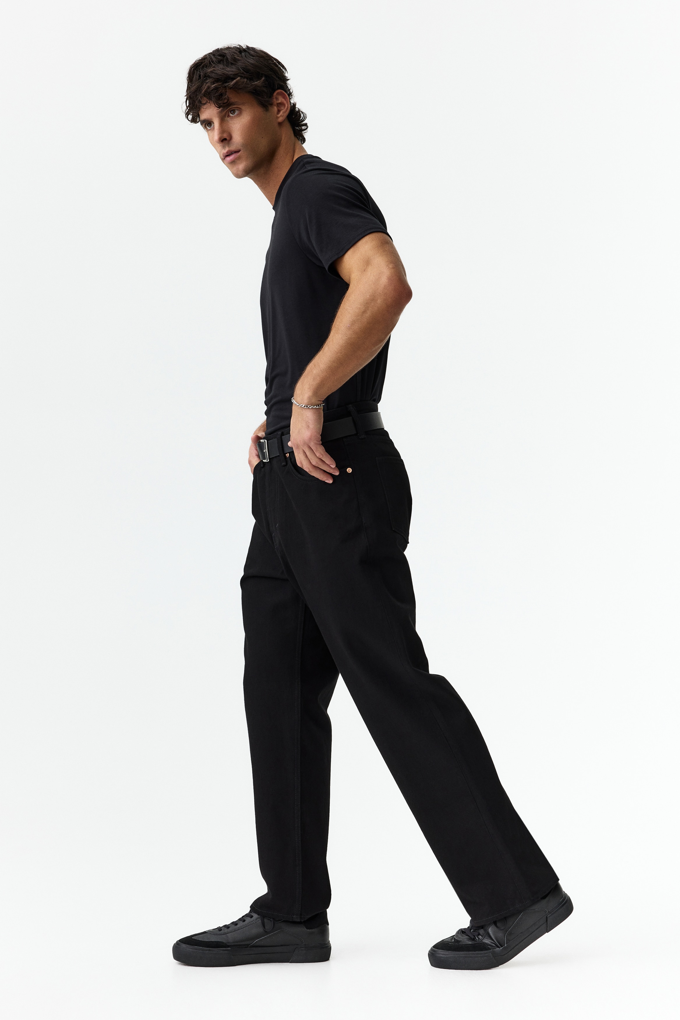 H & M - Warming Regular Fit Tシャツ - ブラック H & M - Warming Regular Fit Tシャツ - ブラック