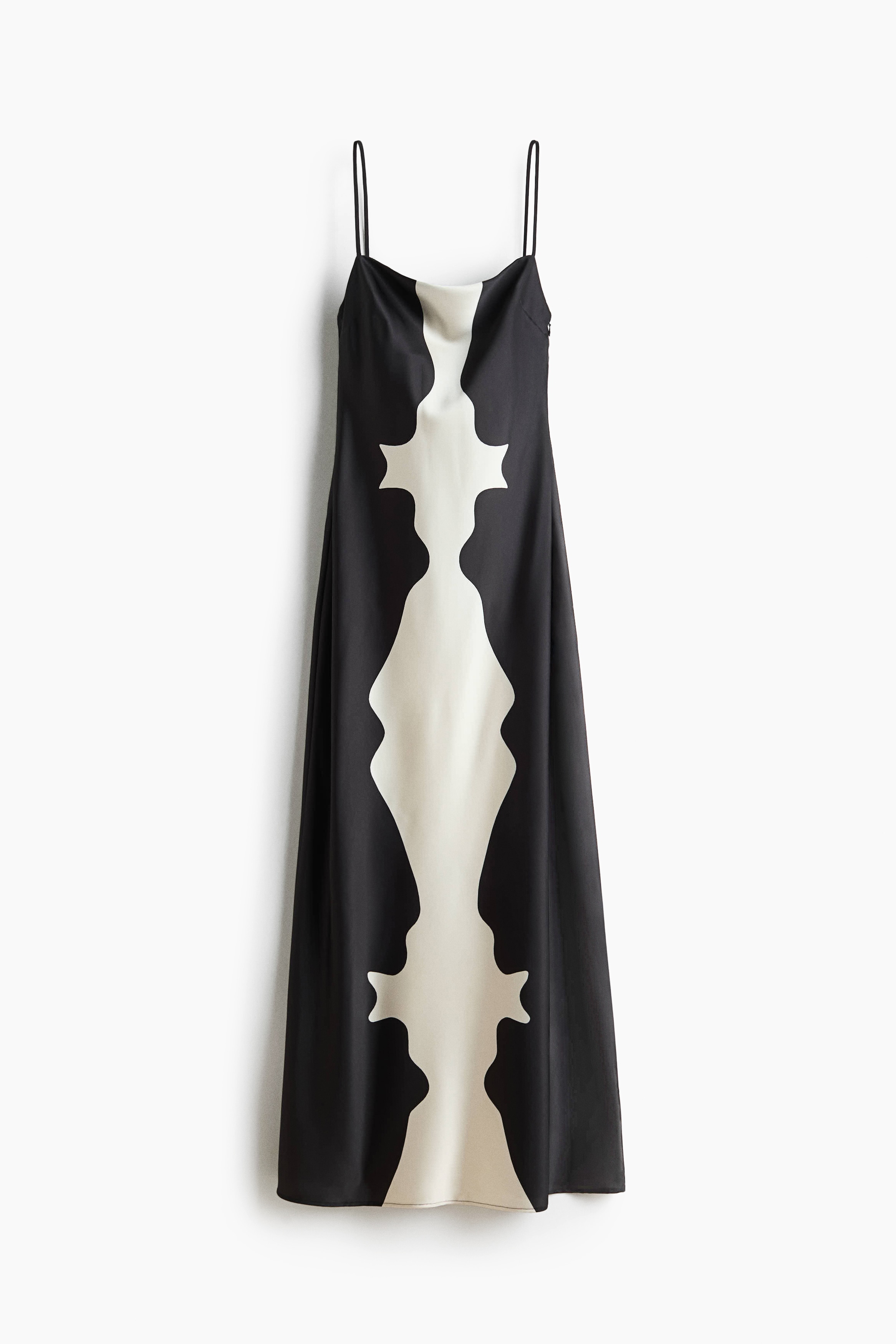 KW Slip Dress - Dark gray/cream