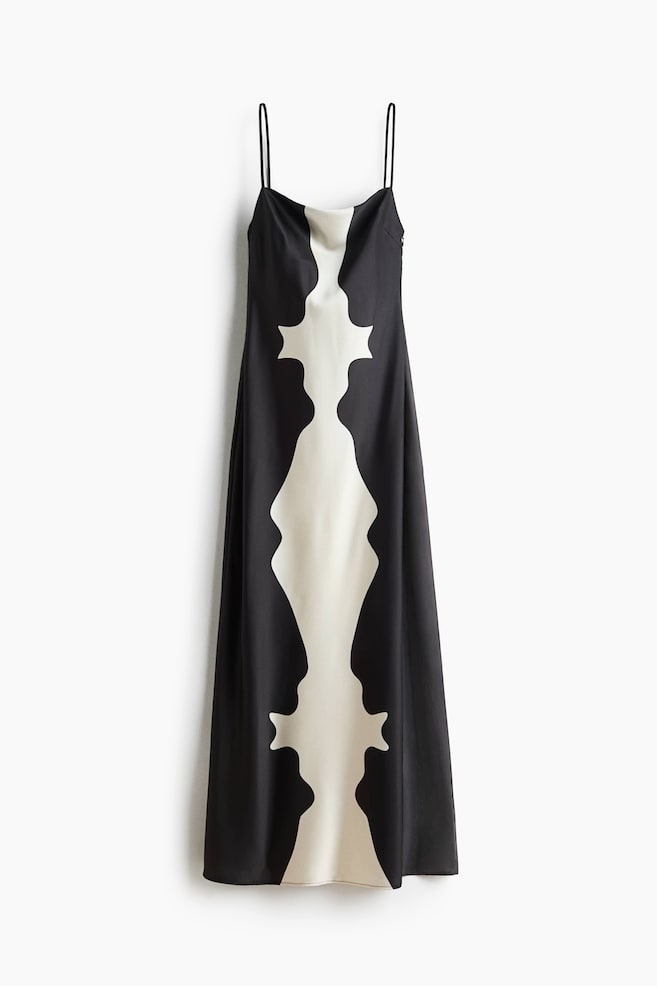 KW Slip Dress - Dark gray/cream - 1