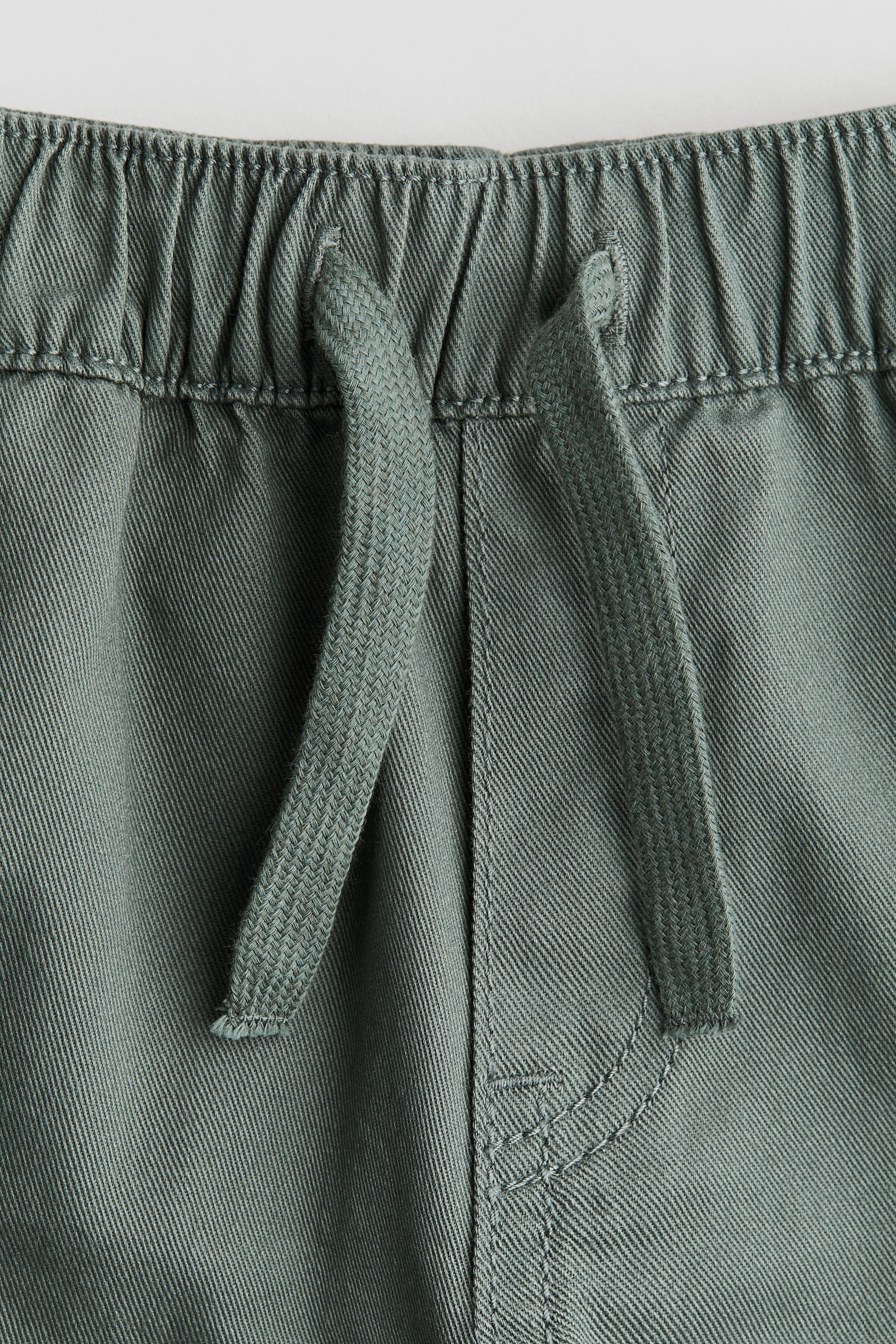 Pull-on shorts - Green/Beige - 2