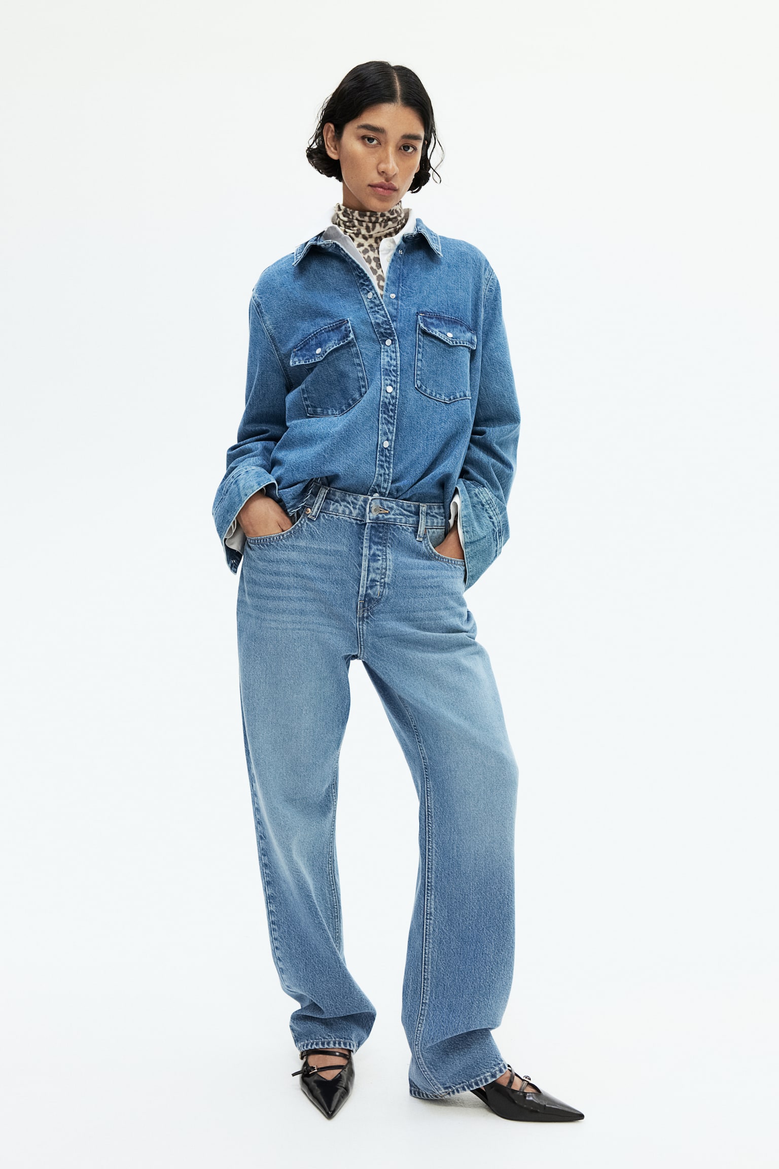 Straight jeans - Denim blue/Denim blue/Light denim blue - 1