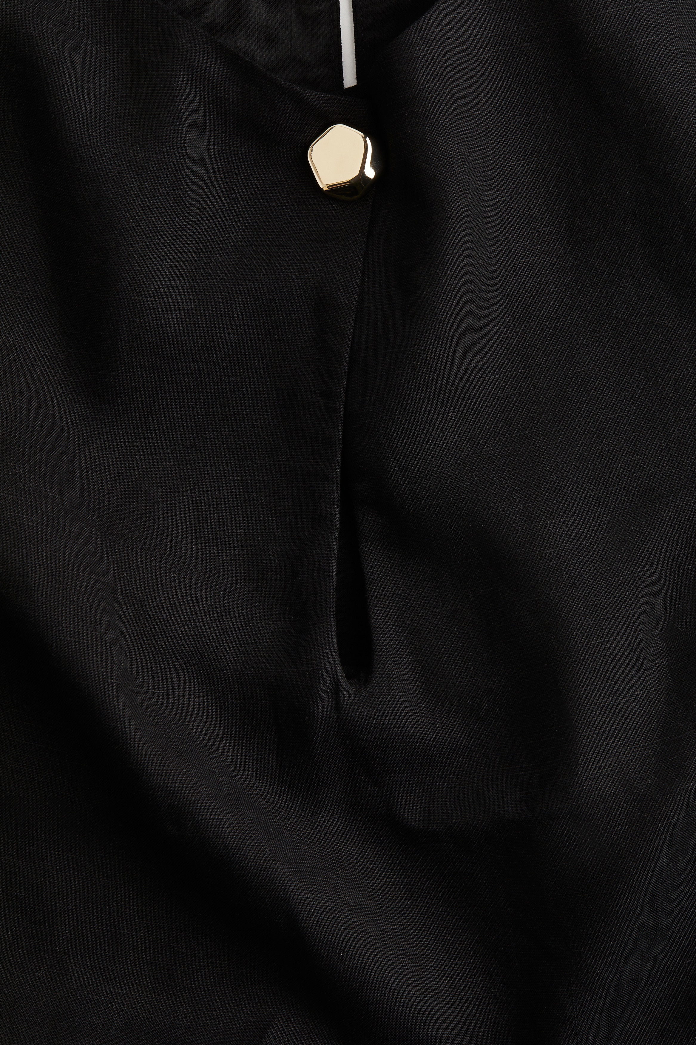 Linen-blend dress