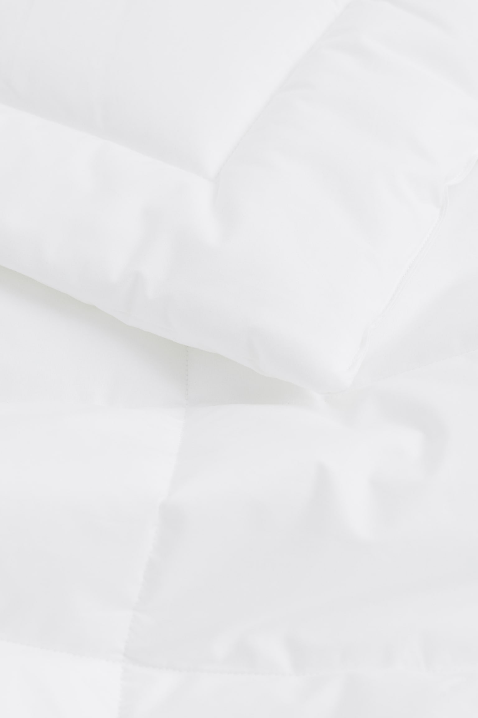 Cot duvet and pillow with cotton filling - White - 2