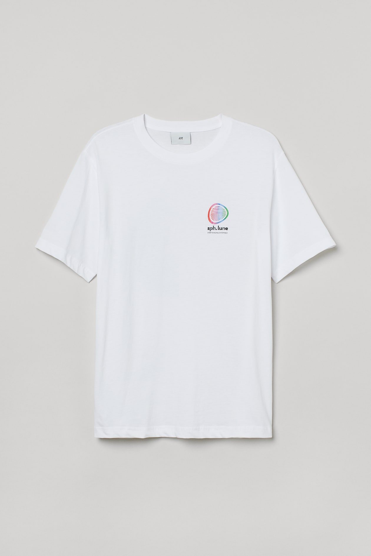 T-shirt with Printed Design - Round Neck - Short sleeve - White ...