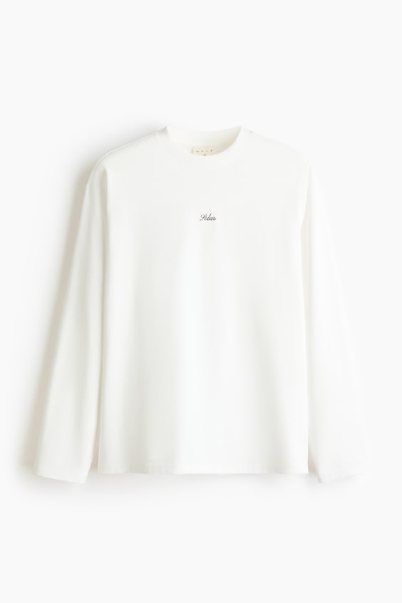 Мужские рубашки H&M Loose-Fit Long-Sleeved Sports Shirt with DryMove™