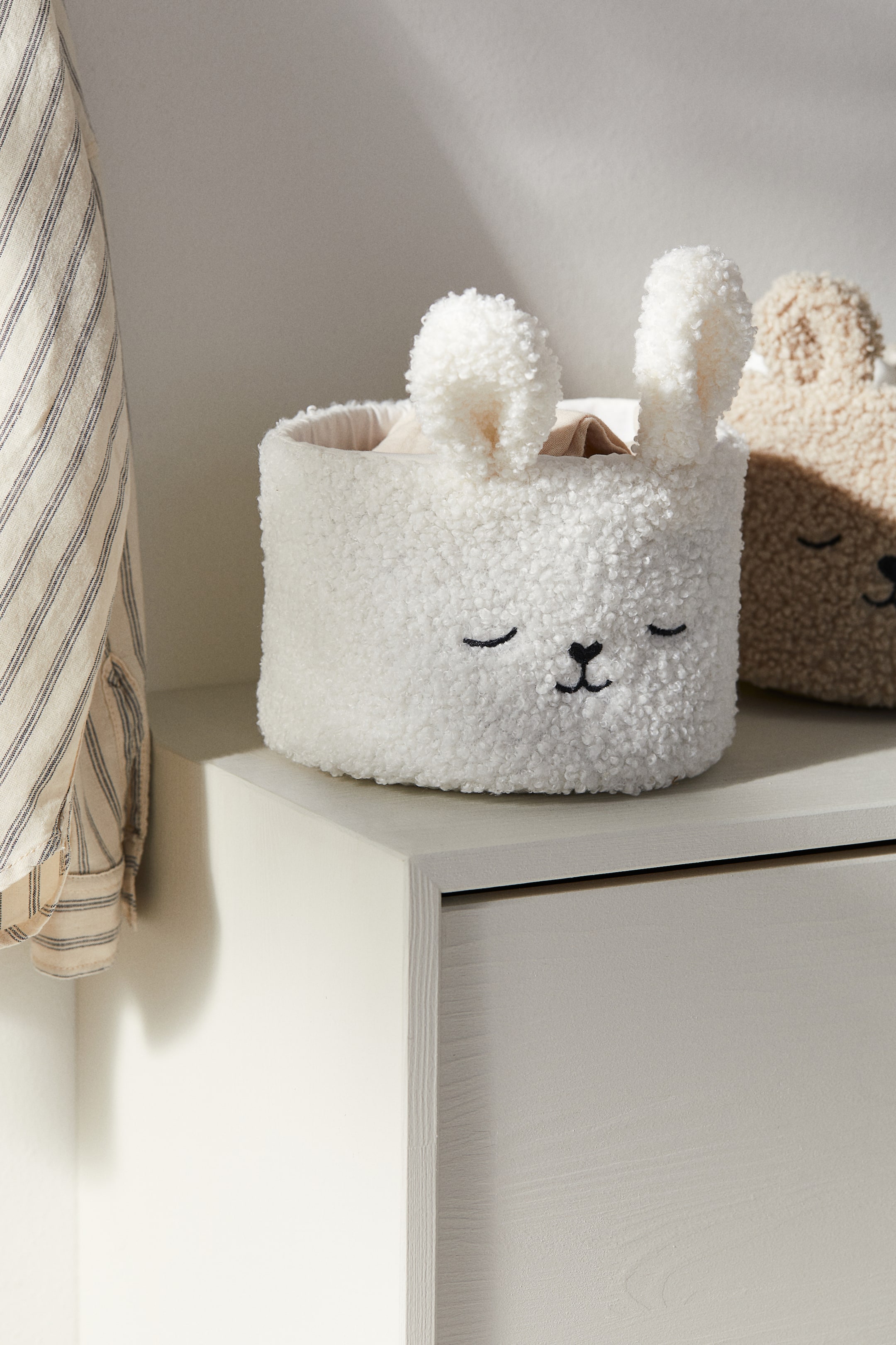 Teddy Fleece Storage Basket