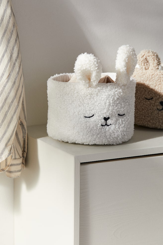 Teddy storage basket - White/Rabbit/Light beige/Bear - 2