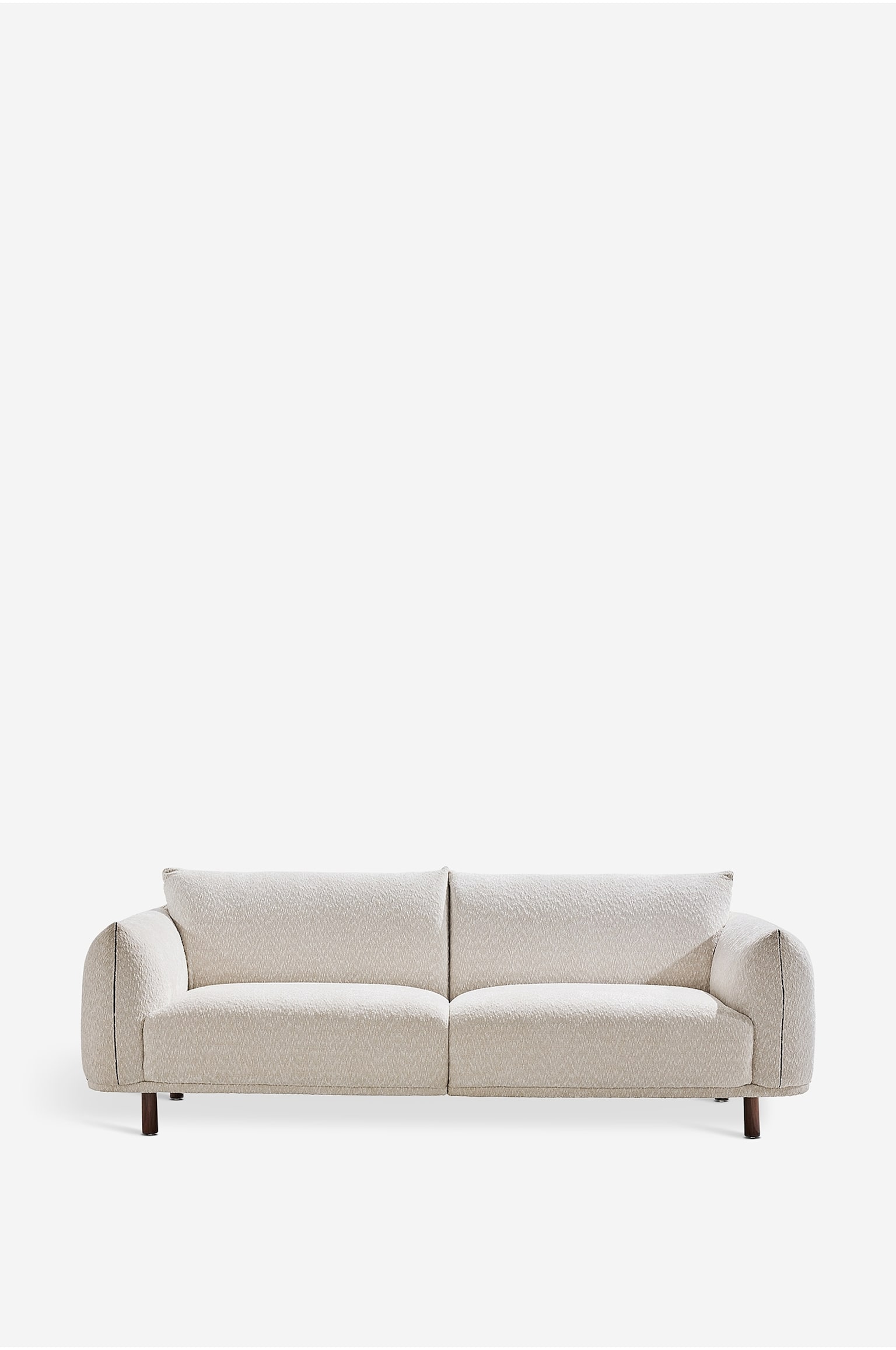 Barry 3-sitzer-sofa-Weiß/walnuss - 1