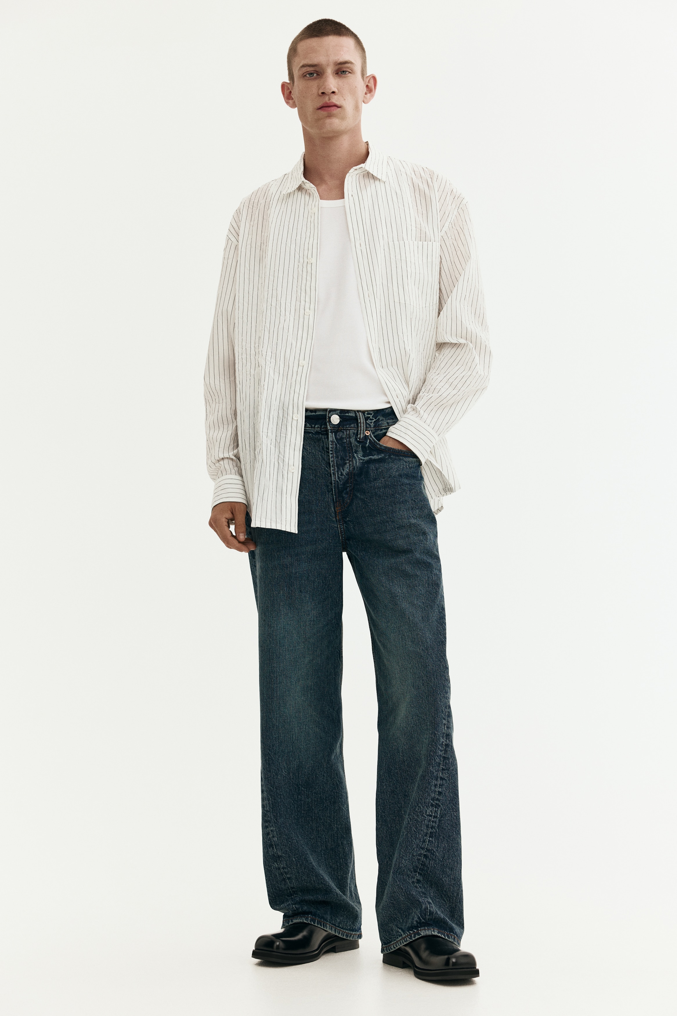 Loose-Fit Straight Twisted-Leg Jeans from H&M - $54.99