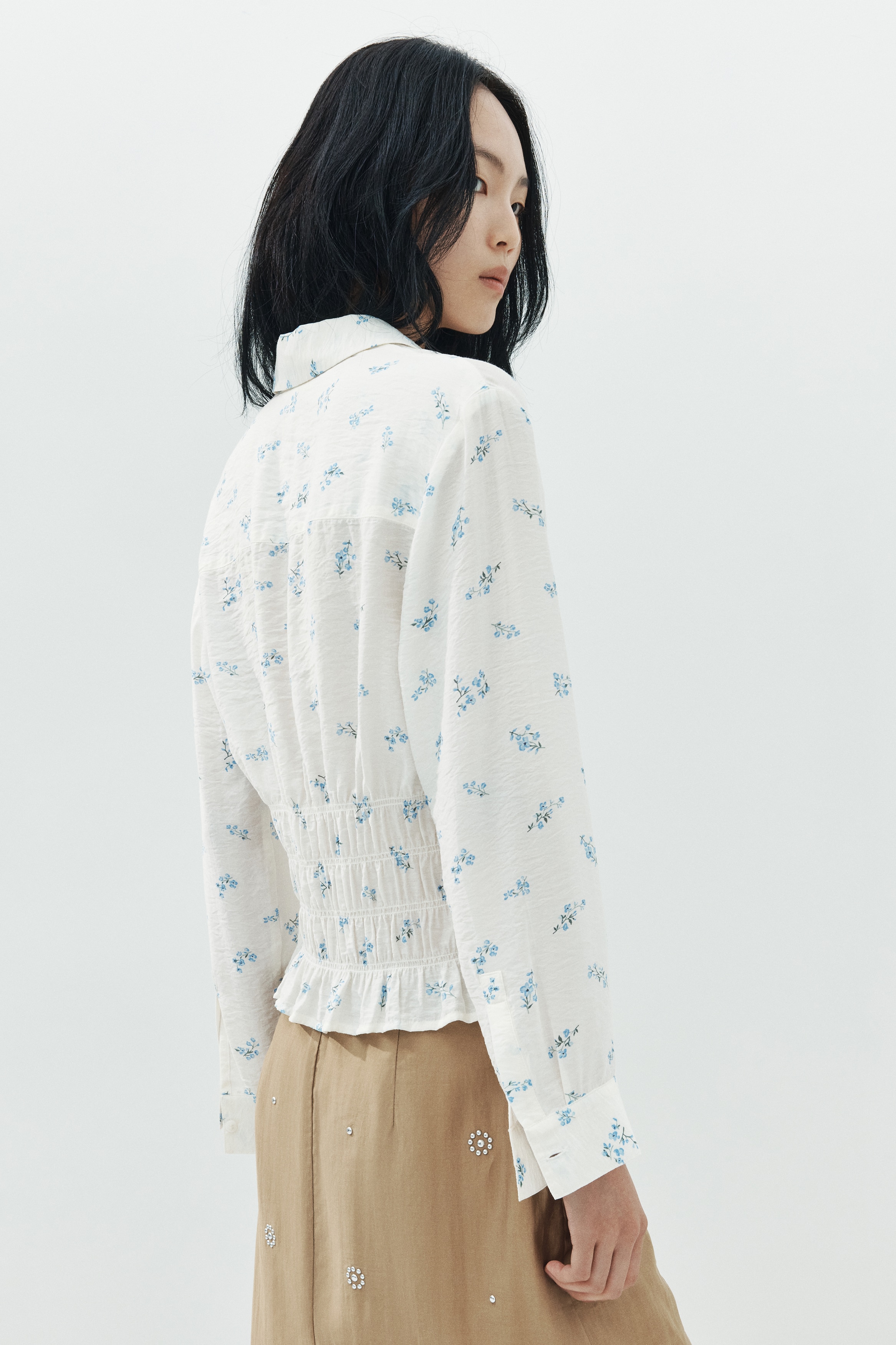 レディース 花柄ブラウス・シャツ | シフォン 他 | H&M JP