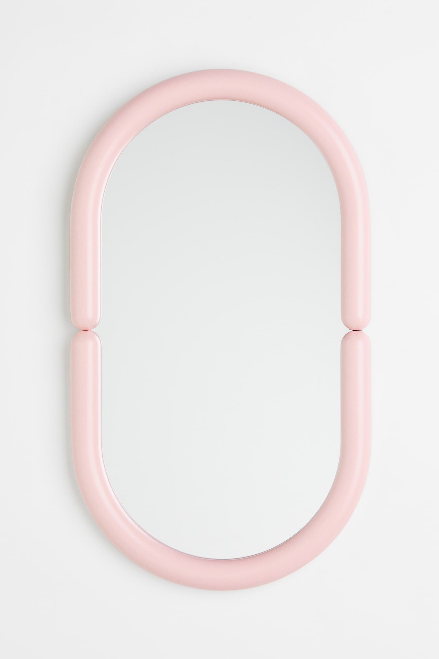 Oval mirror - Light pink - 1