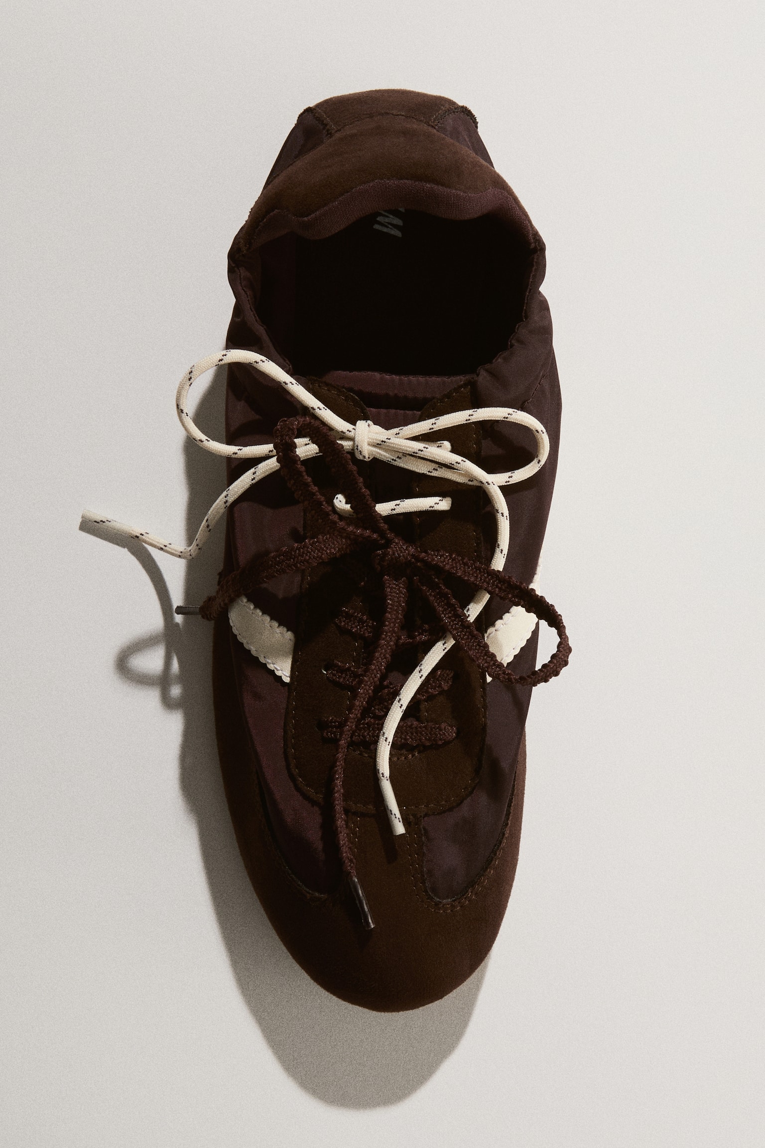 Trainers - Dark brown/Cream - 1
