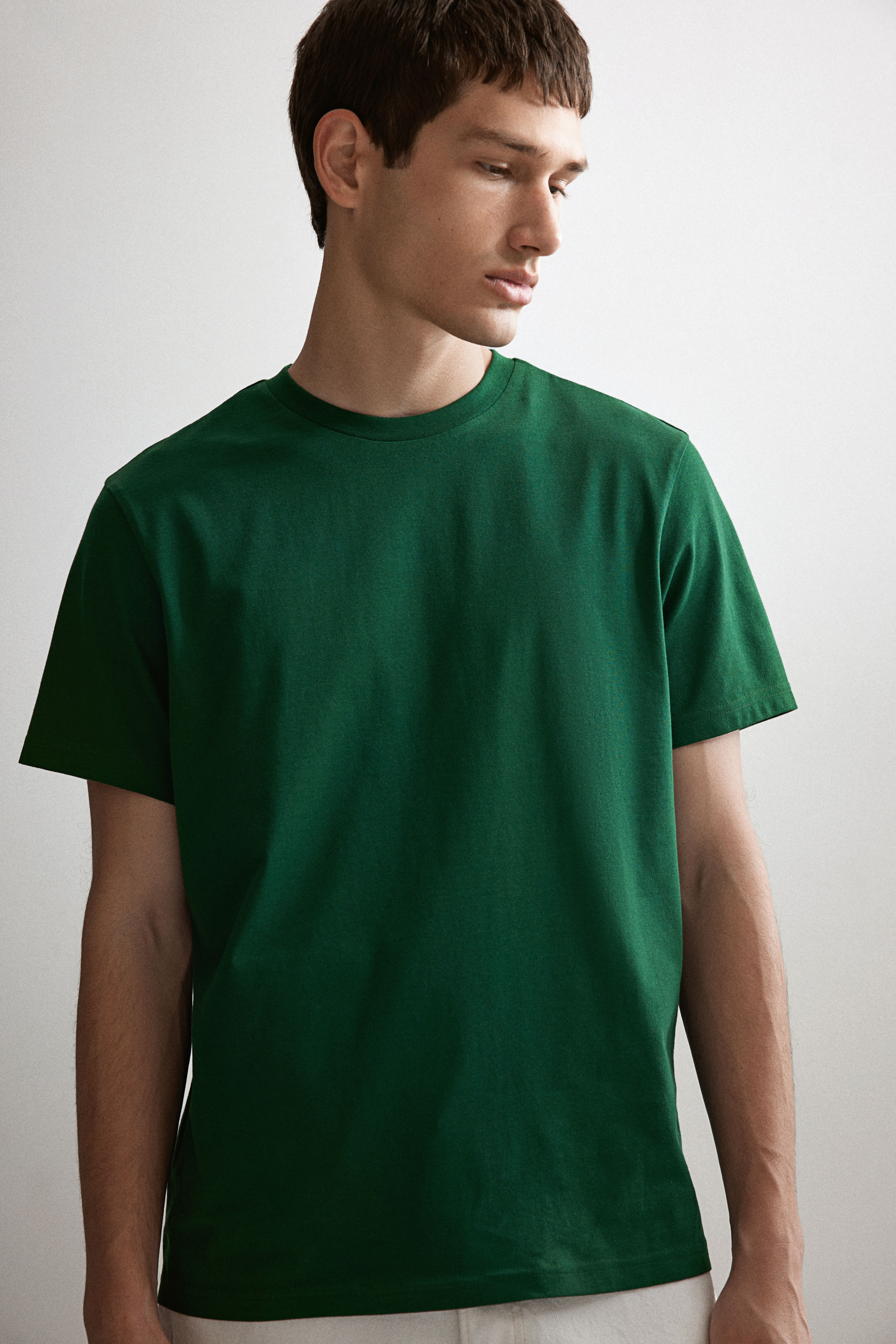 T shirt vert foncé fashion homme