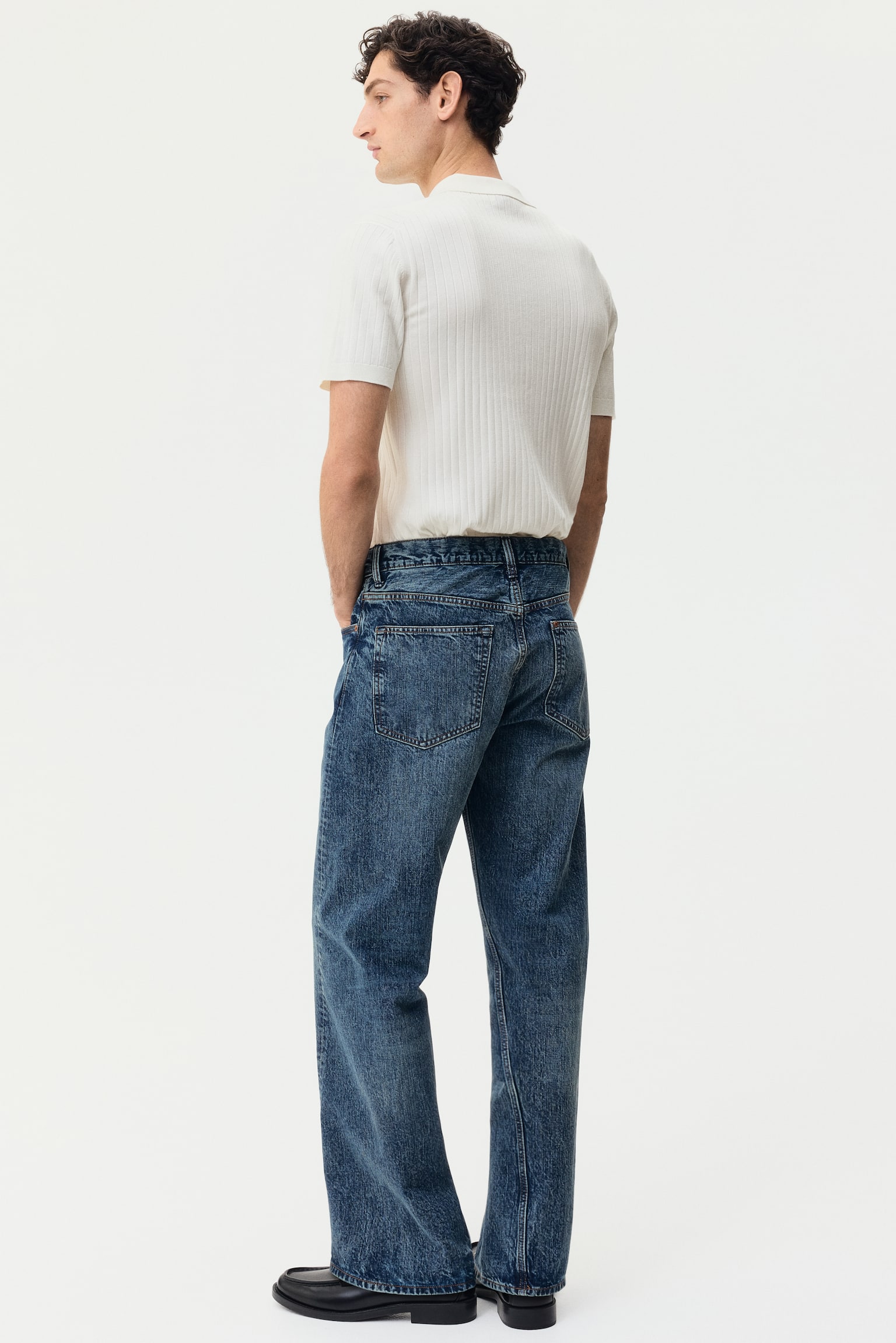 Playera polo Slim Fit - Crema/Azul oscuro/Gris - 4