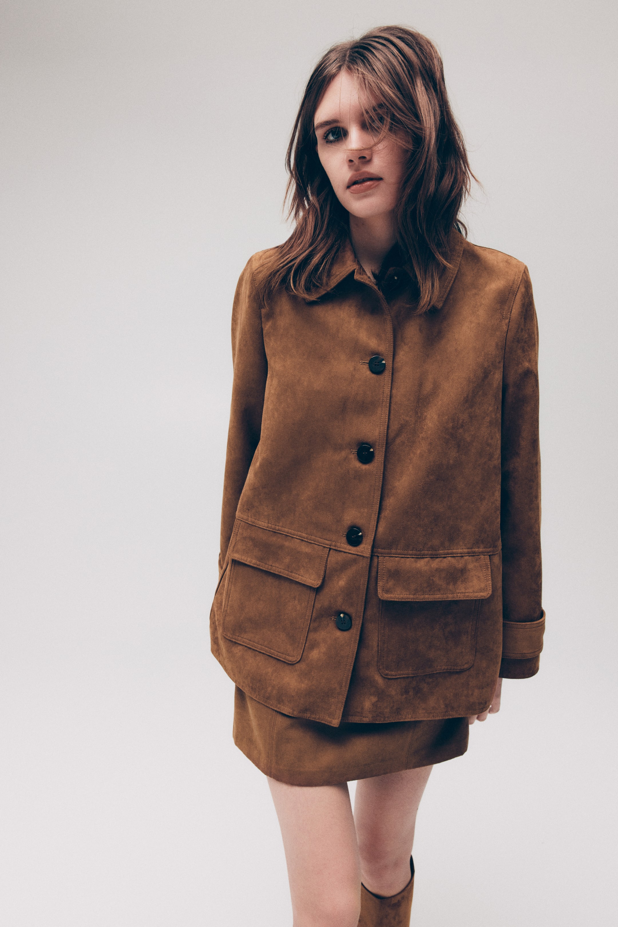 View larger image: Collared jacket - Dark beige - Ladies | H&M GB 1