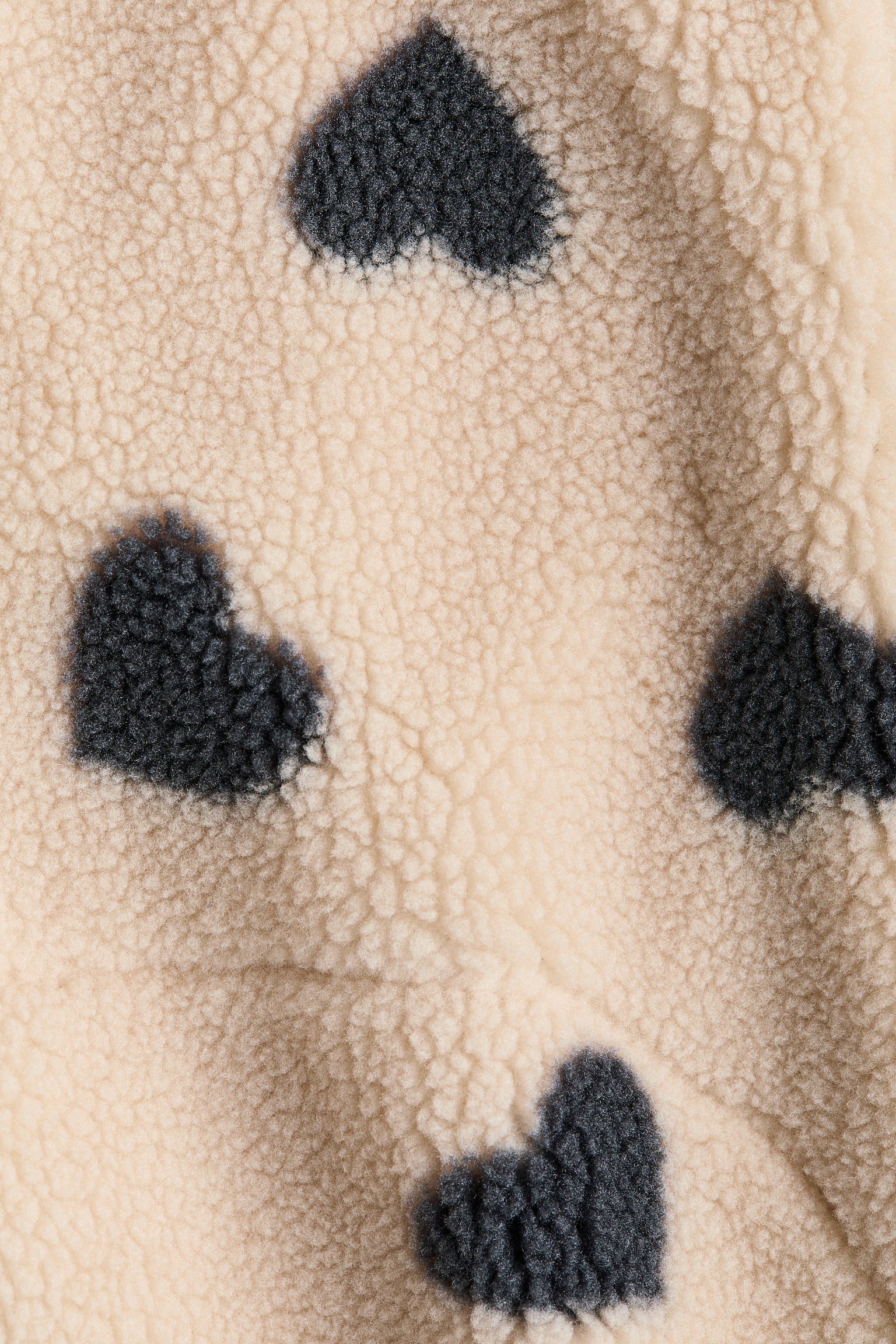 Teddy jacket - Beige/Black hearts/Light beige/Hearts/White/Floral/Beige/Cherries/Light pink/Hearts - 2