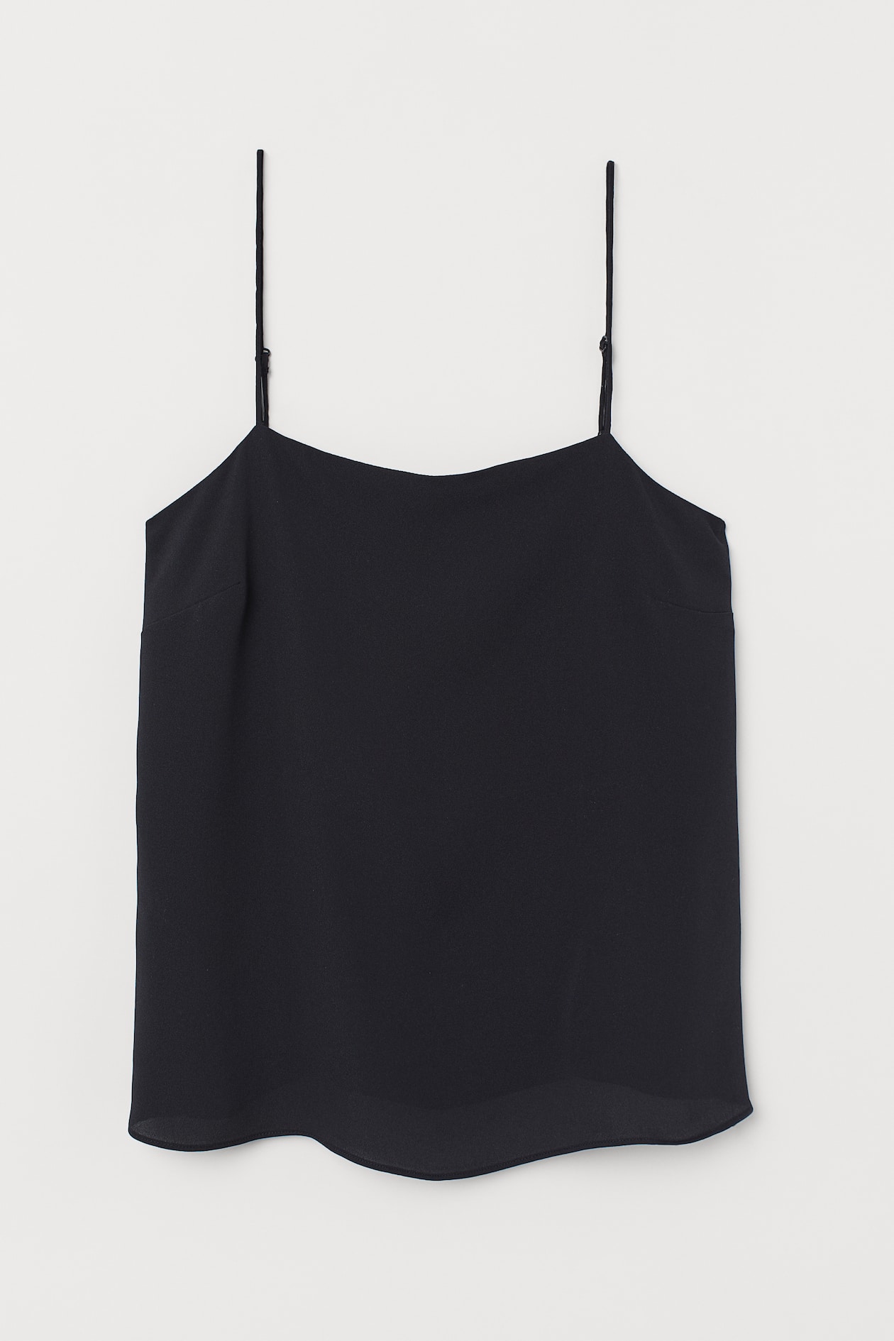 Crêped Camisole Top - Sleeveless - Black - Ladies | H&M US