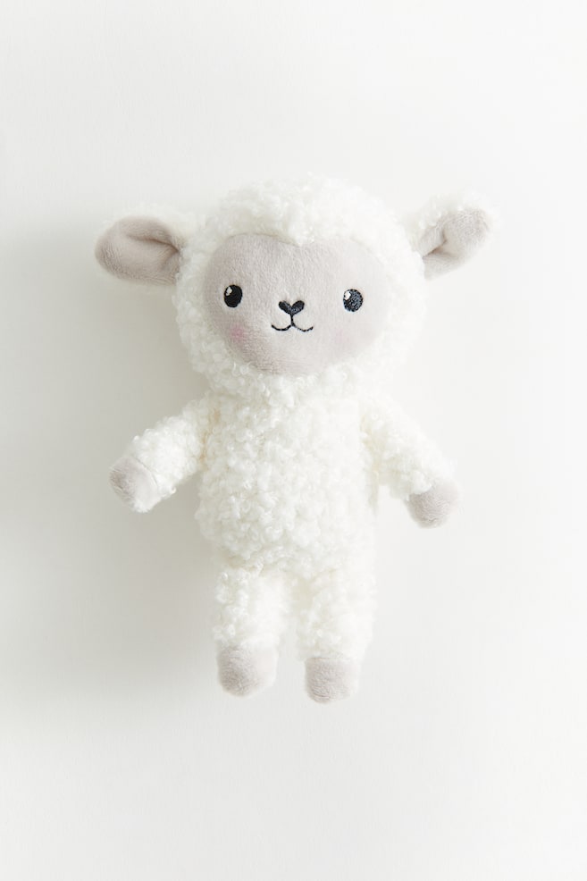 Soft rattle - White/Lamb/Light pink/Bunny/White/Bunny/Light beige/Bear/White/Rabbit/Light beige/Lion/Light grey/Elephant/Beige/Teddy bear/Grey/Elephant - 1