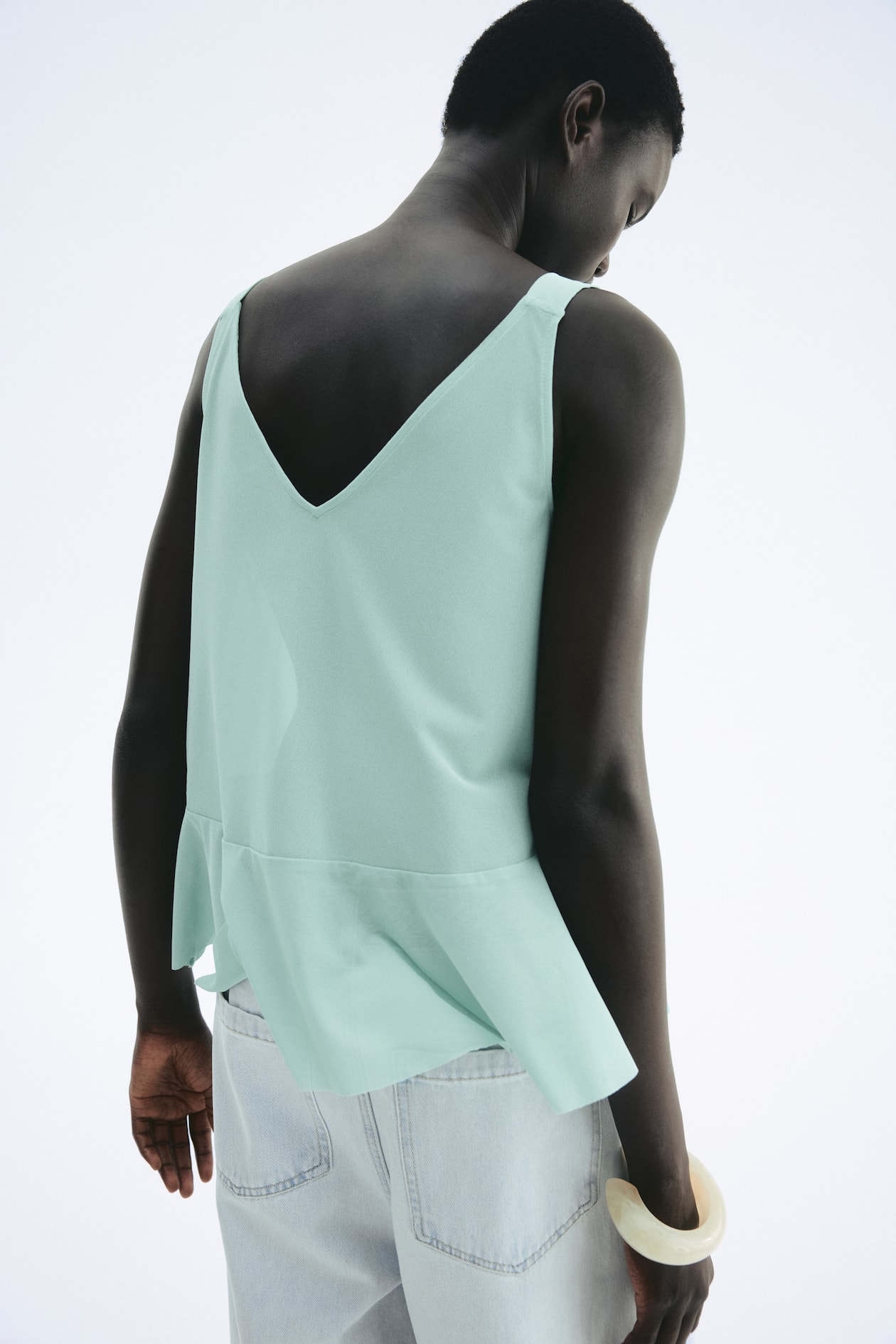 Flounced Sleeveless Top - image 3