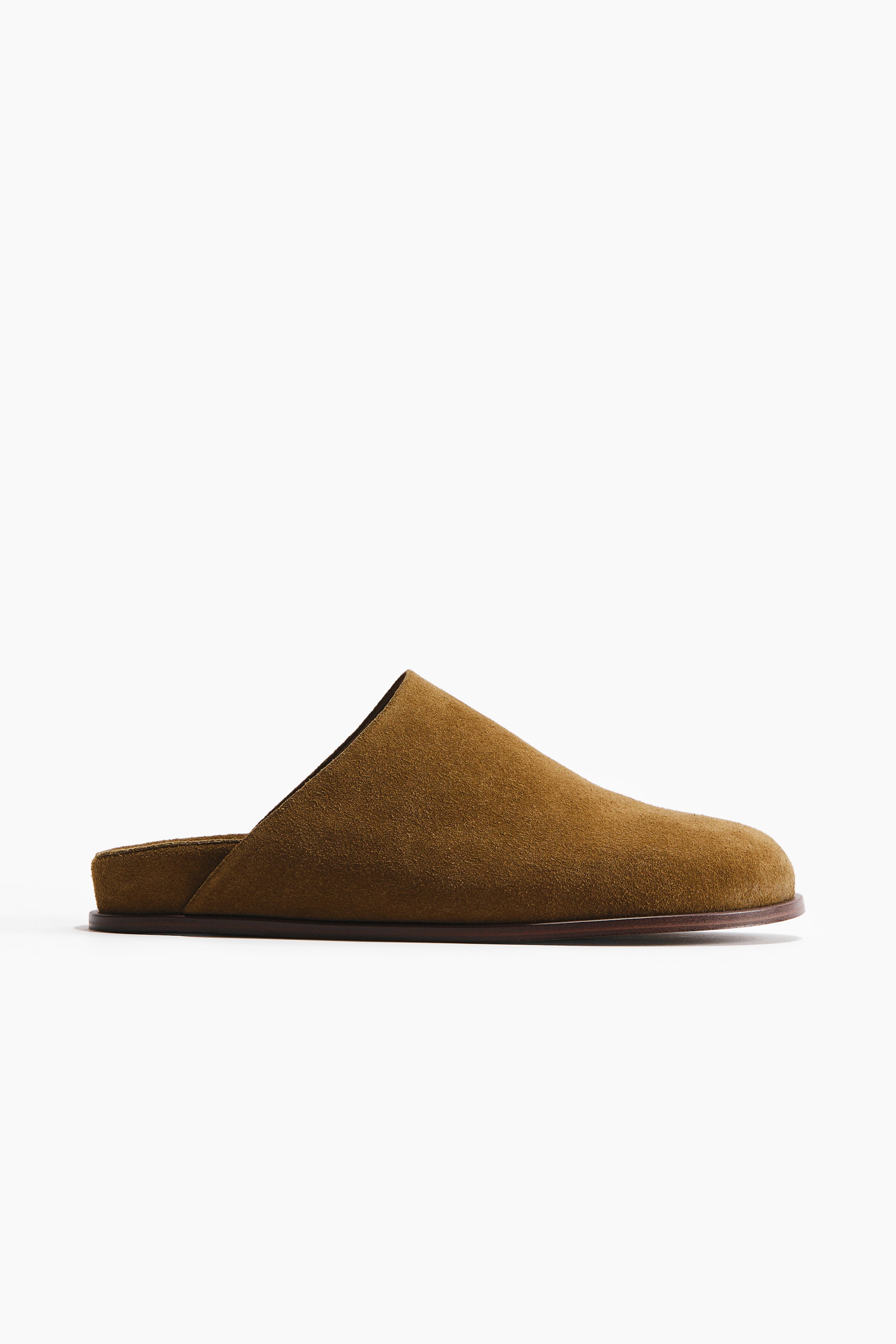 Mules en daim à semelle confortable