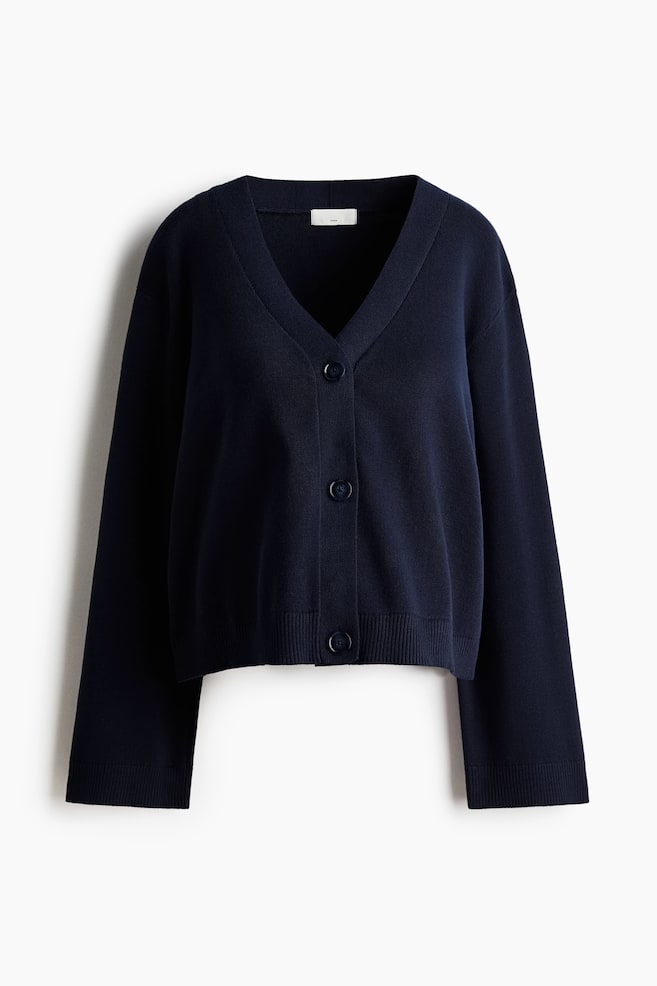 MAMA Fine Knit Cardigan - Navy blue - 1