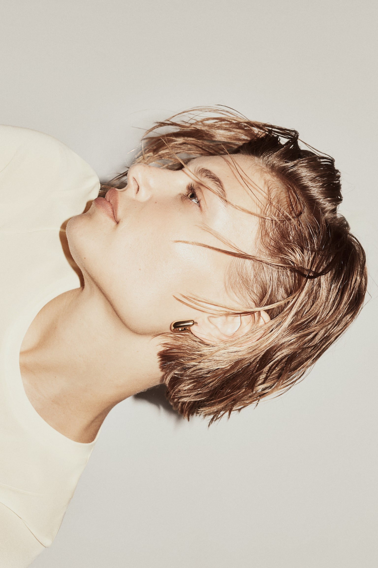 Топ на основі шовку - Світло-жовтий - 6