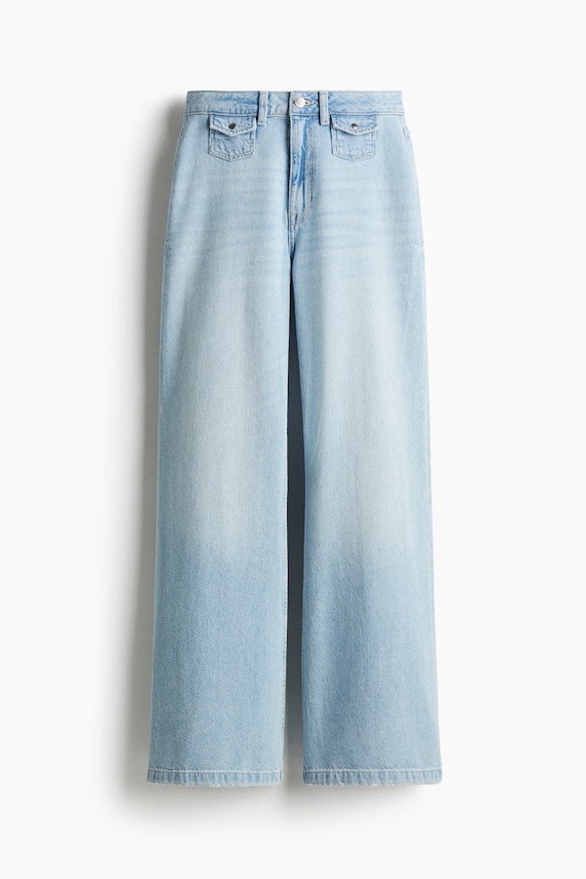 Wide Ultra High Jeans - Light denim blue - 1