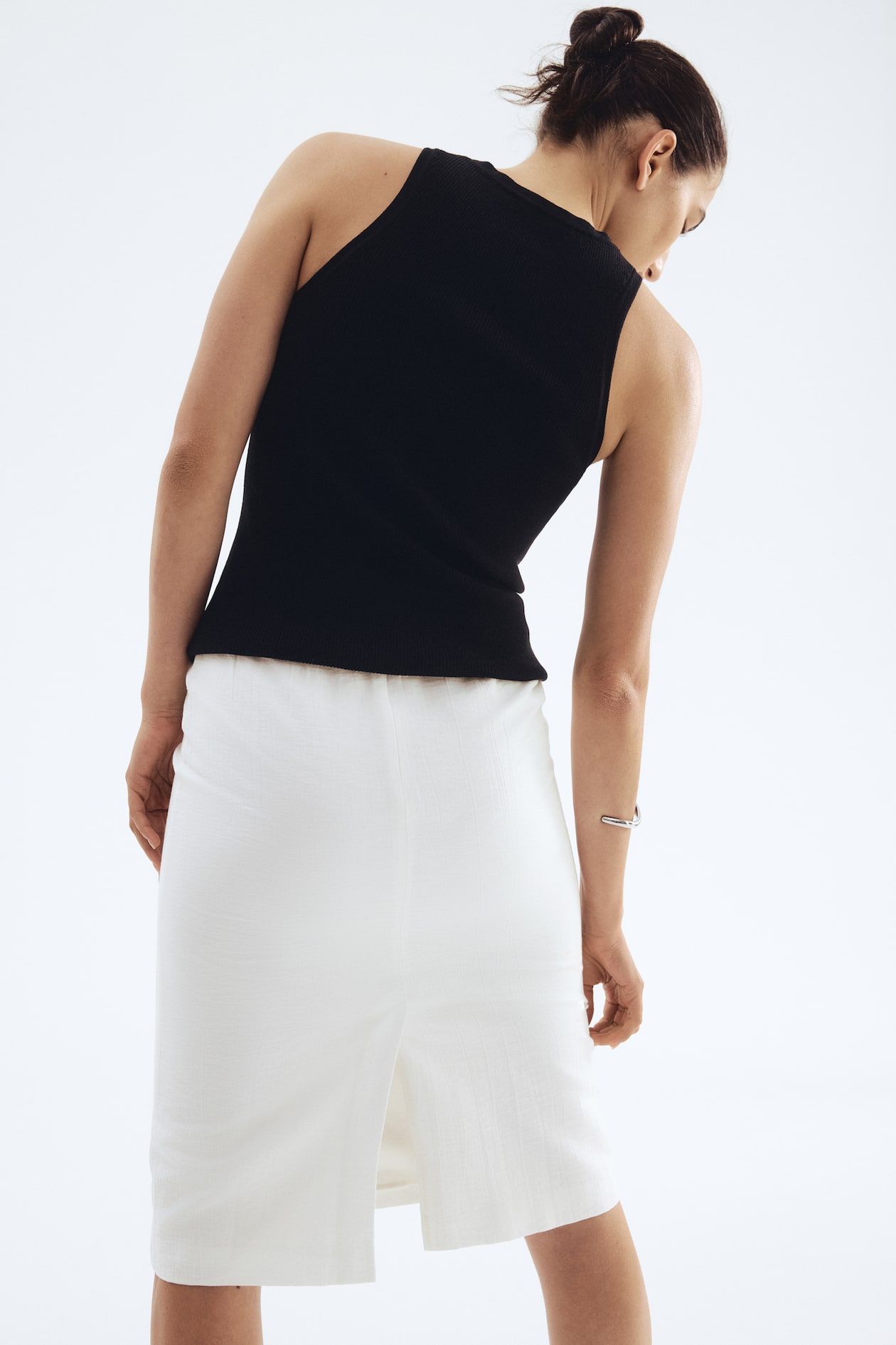 Crinkled Pencil Skirt - image 4
