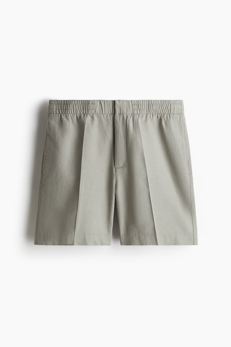 Šorts od mešavine lana Regular Fit