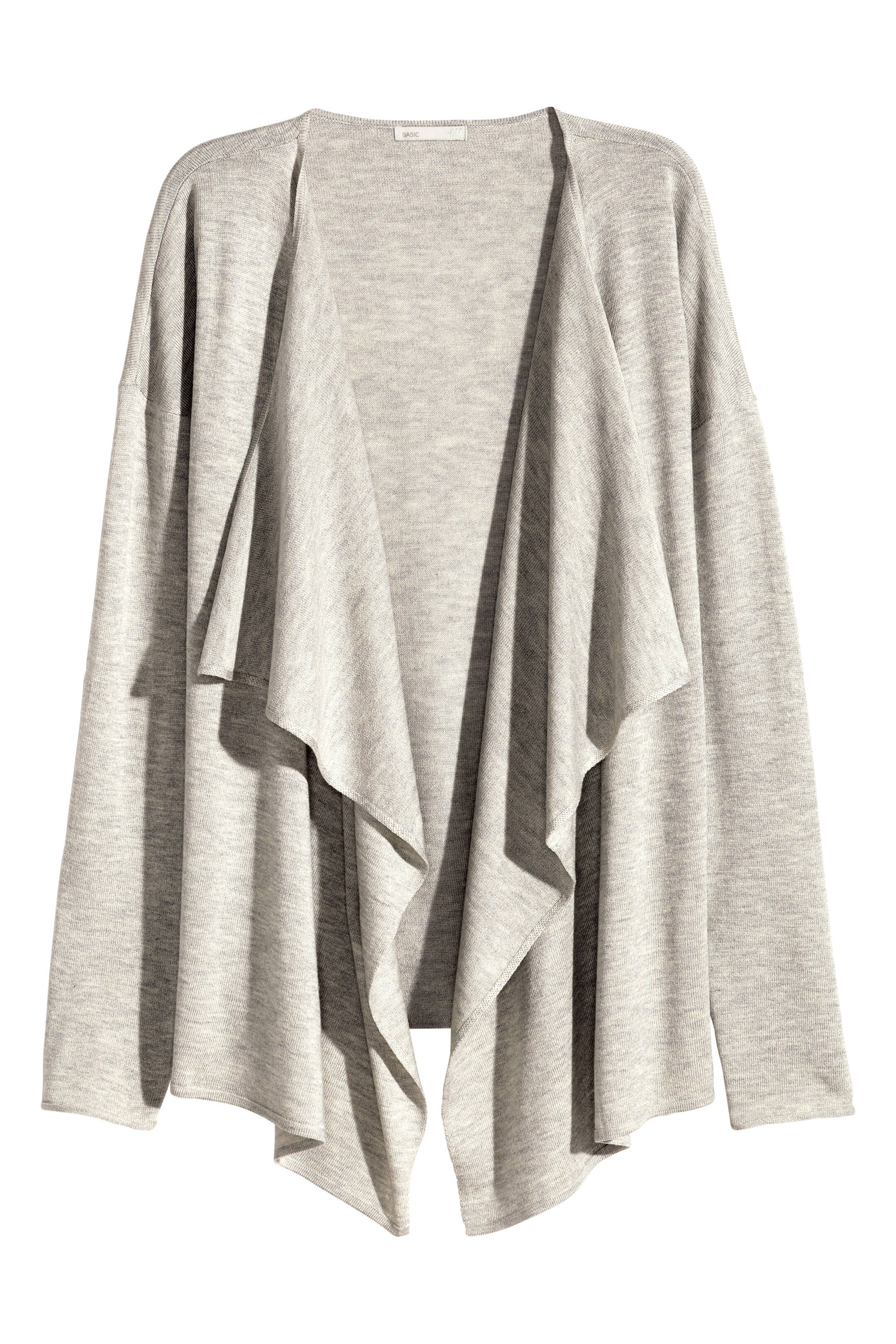 Ver imagem maior: Casaco em malha fina - Cinzento claro mesclado - SENHORA | H&M PT 1